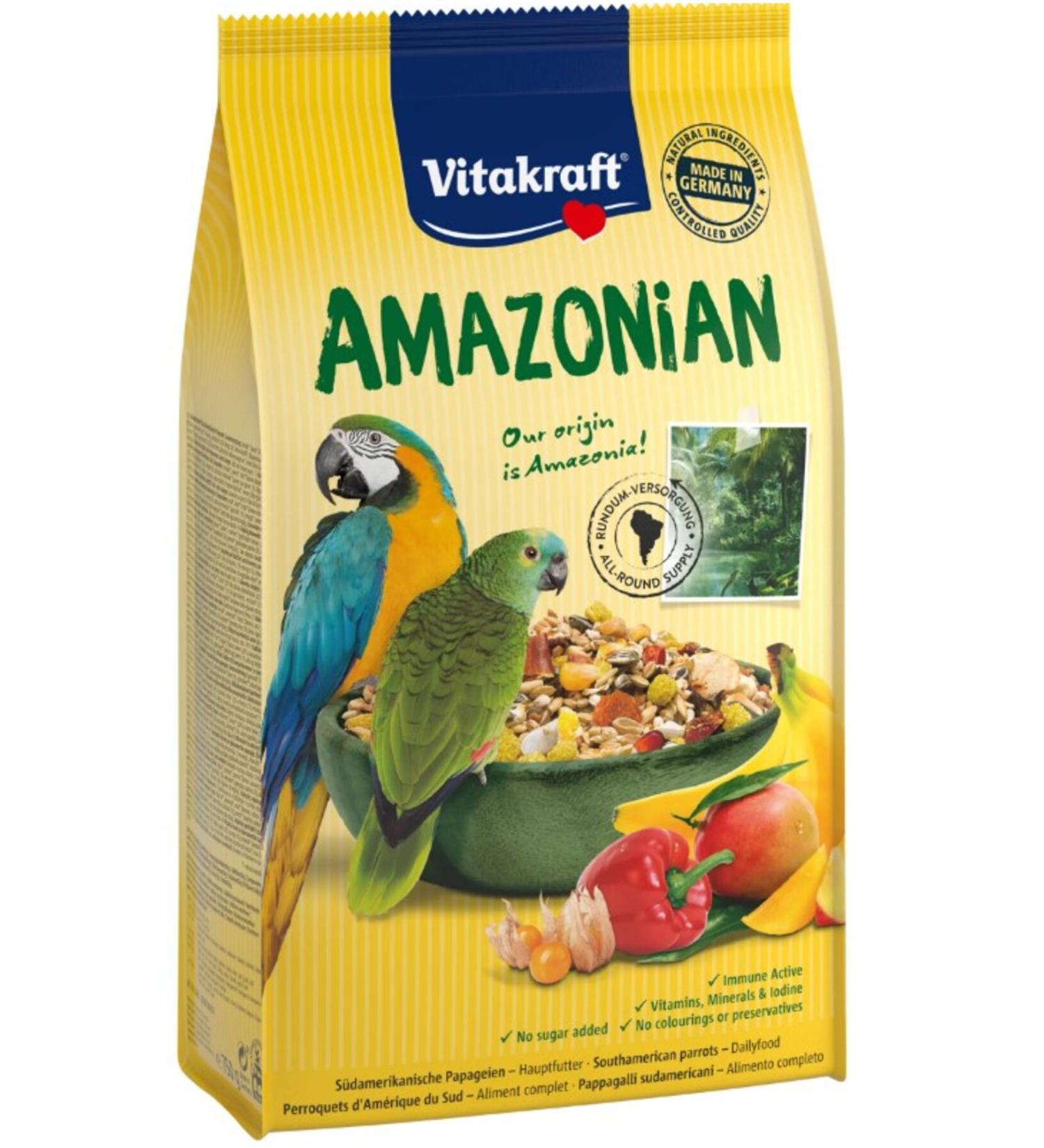 Vitakraft Amazon African and Grey Parrot Food 750gr