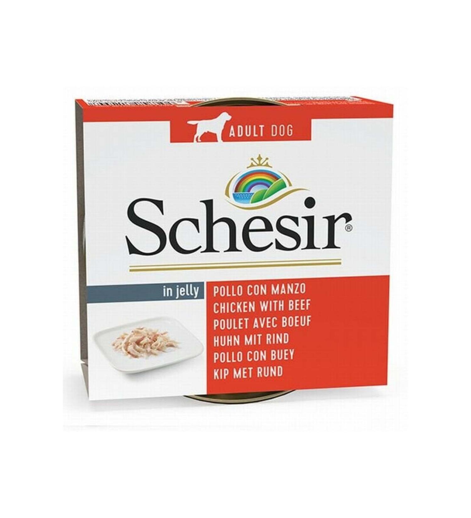 Schesir Chicken Fillet Jelly Canned Dog Food 150 gr - Petshopundan