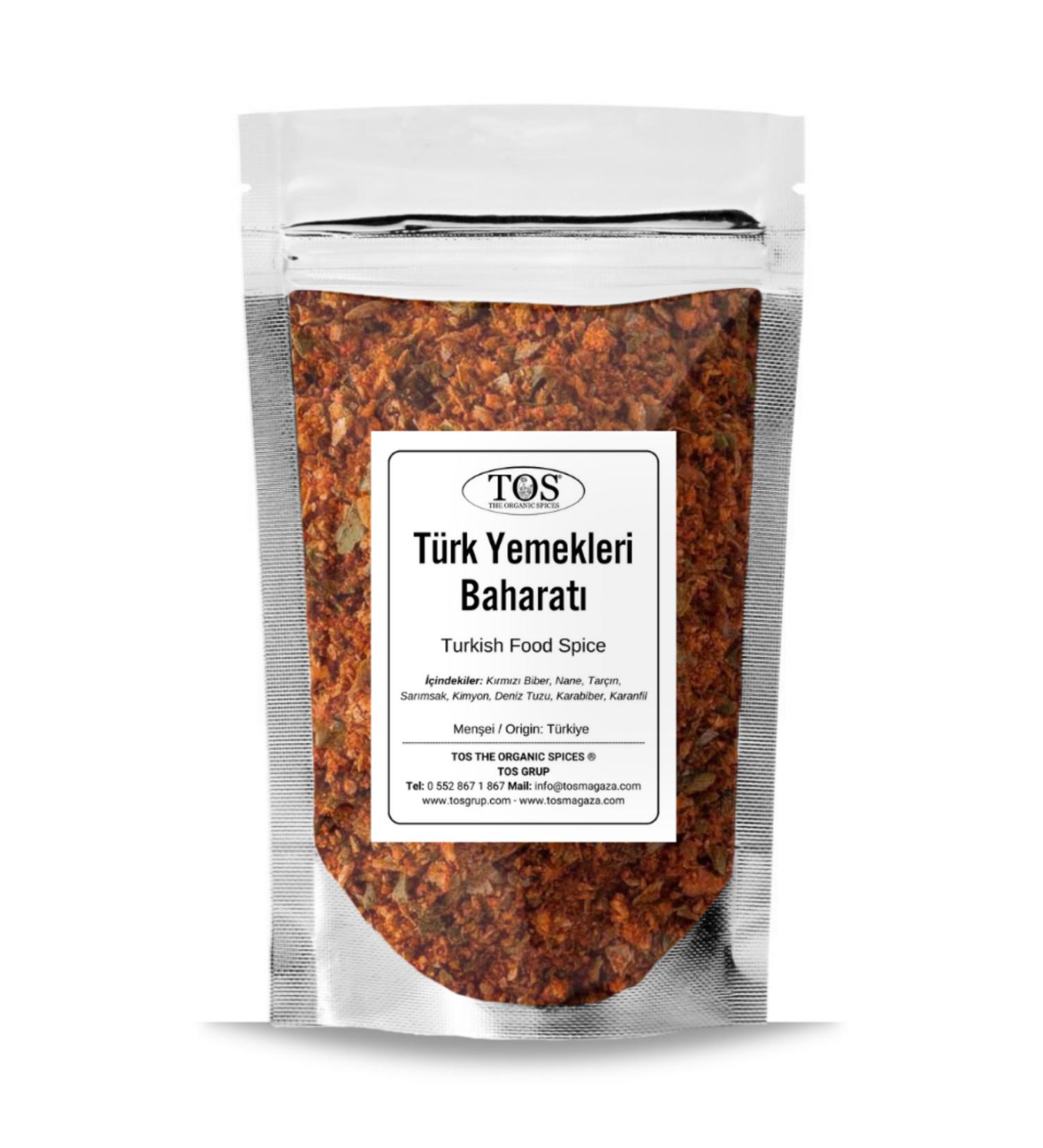 TOS The Organic Spices Turkish Dishes Spice Blend 500 gr - Premium Quality | Spice Mix