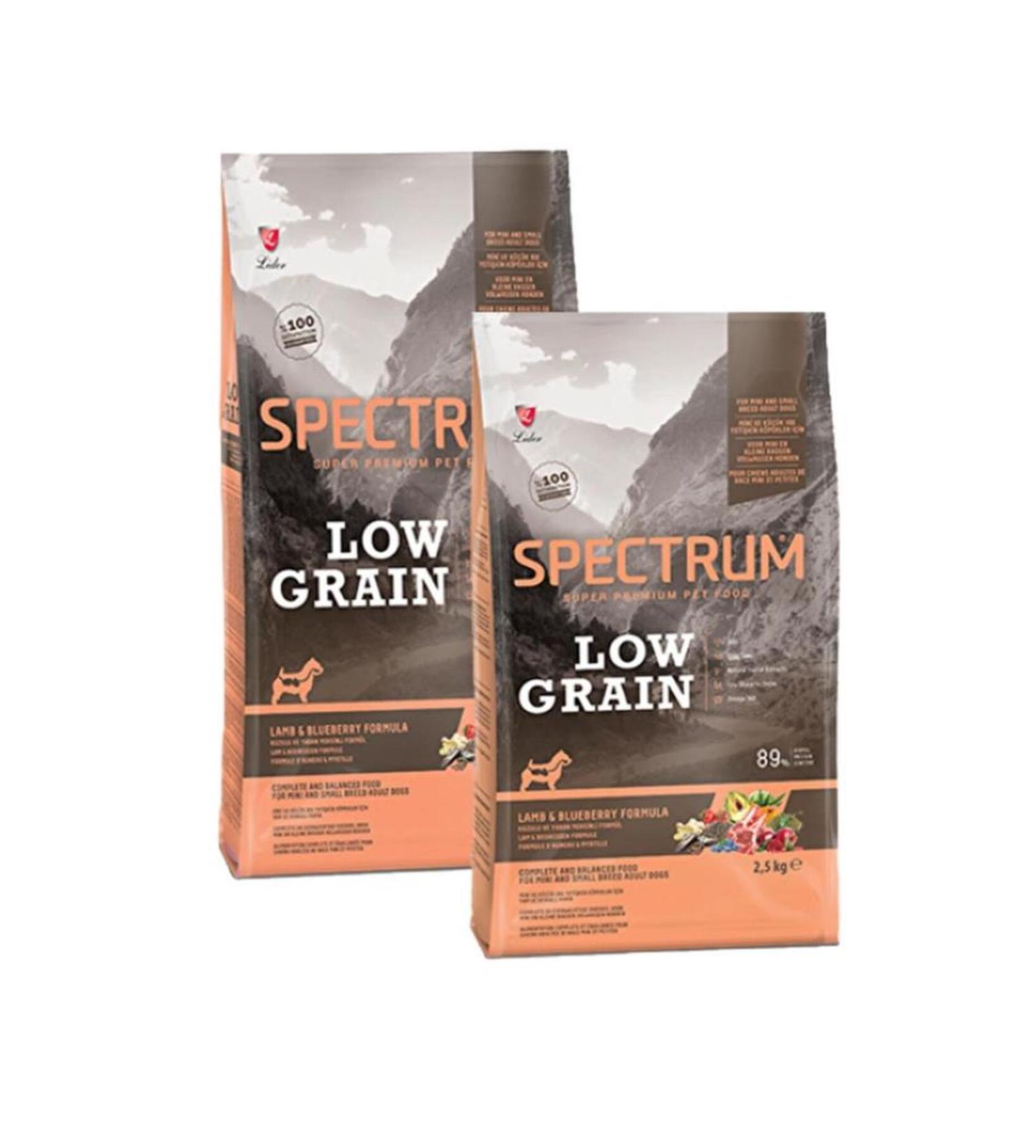 Spectrum Low Grain Lamb and Blueberry Small Breed Adult Dog Food 2.5 Kg - Petshopunda