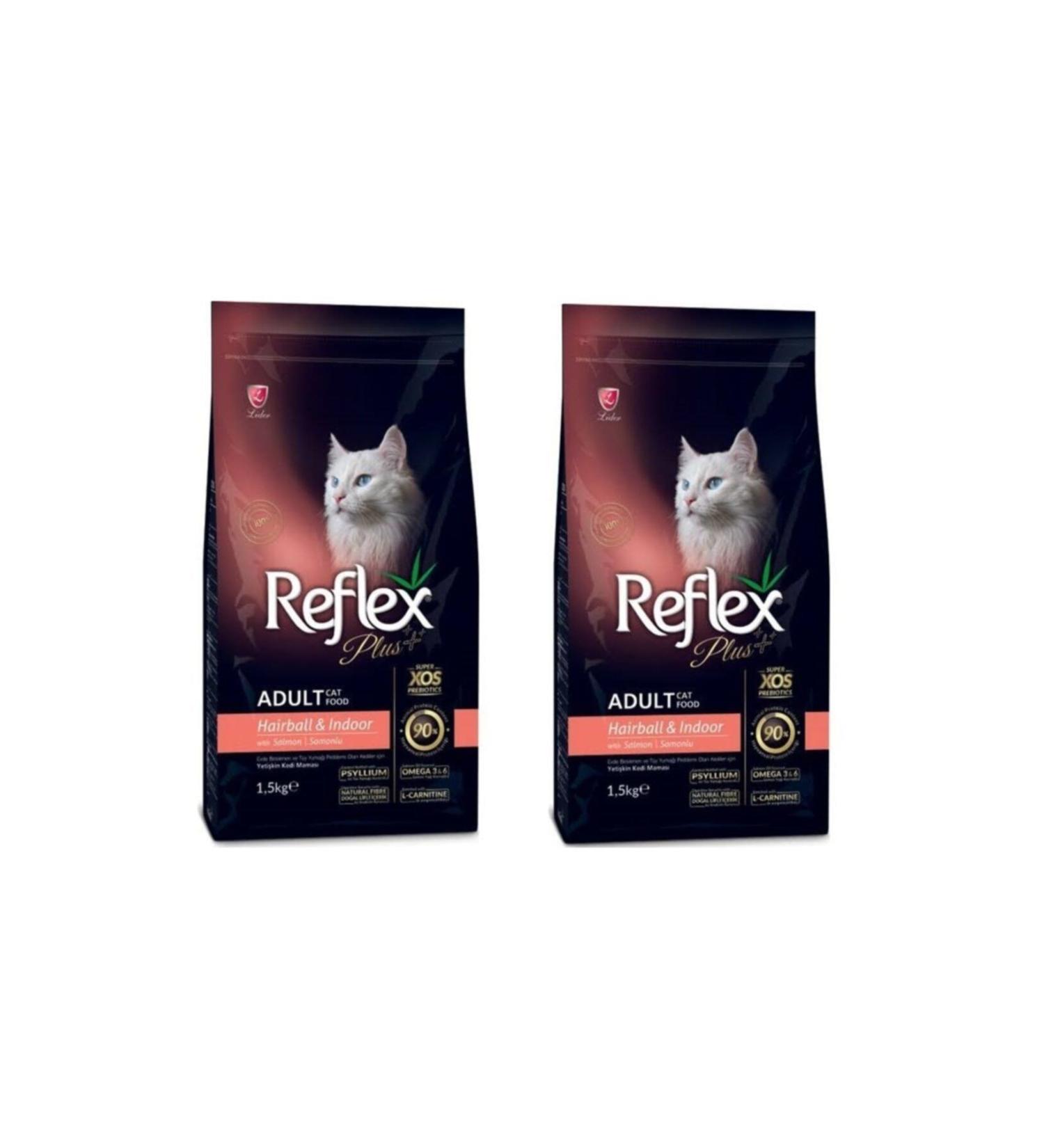 Reflex Hairball Salmon Cat Food 1.5 kg * 2 Pieces