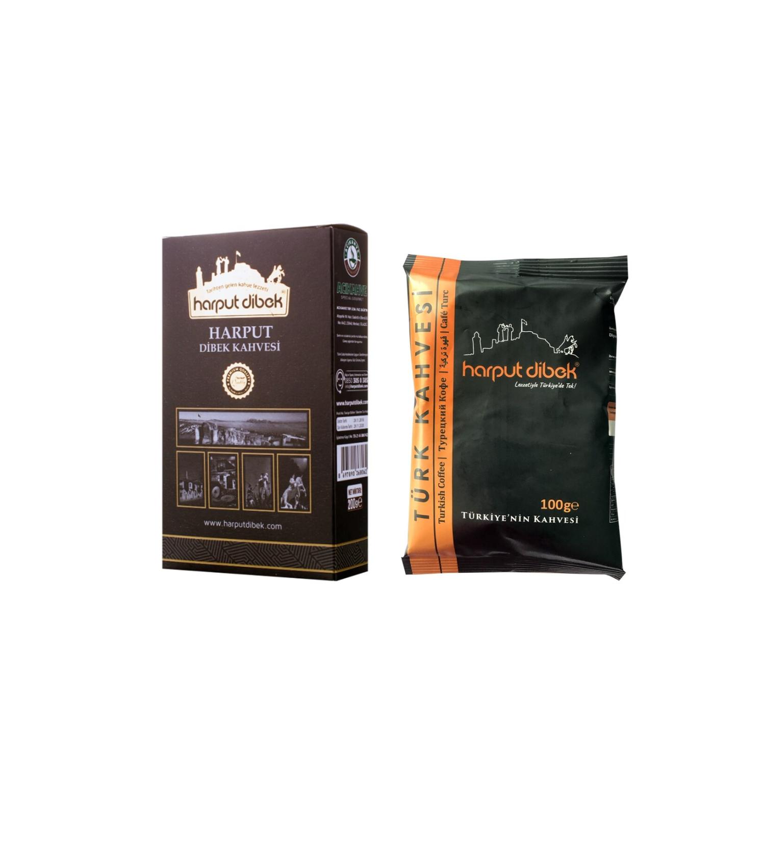 HARPUT DIBEK Harput Dibek Dibek Coffee 200 gr + Turkish Coffee 100 gr - Buy Online on GoSupps.com