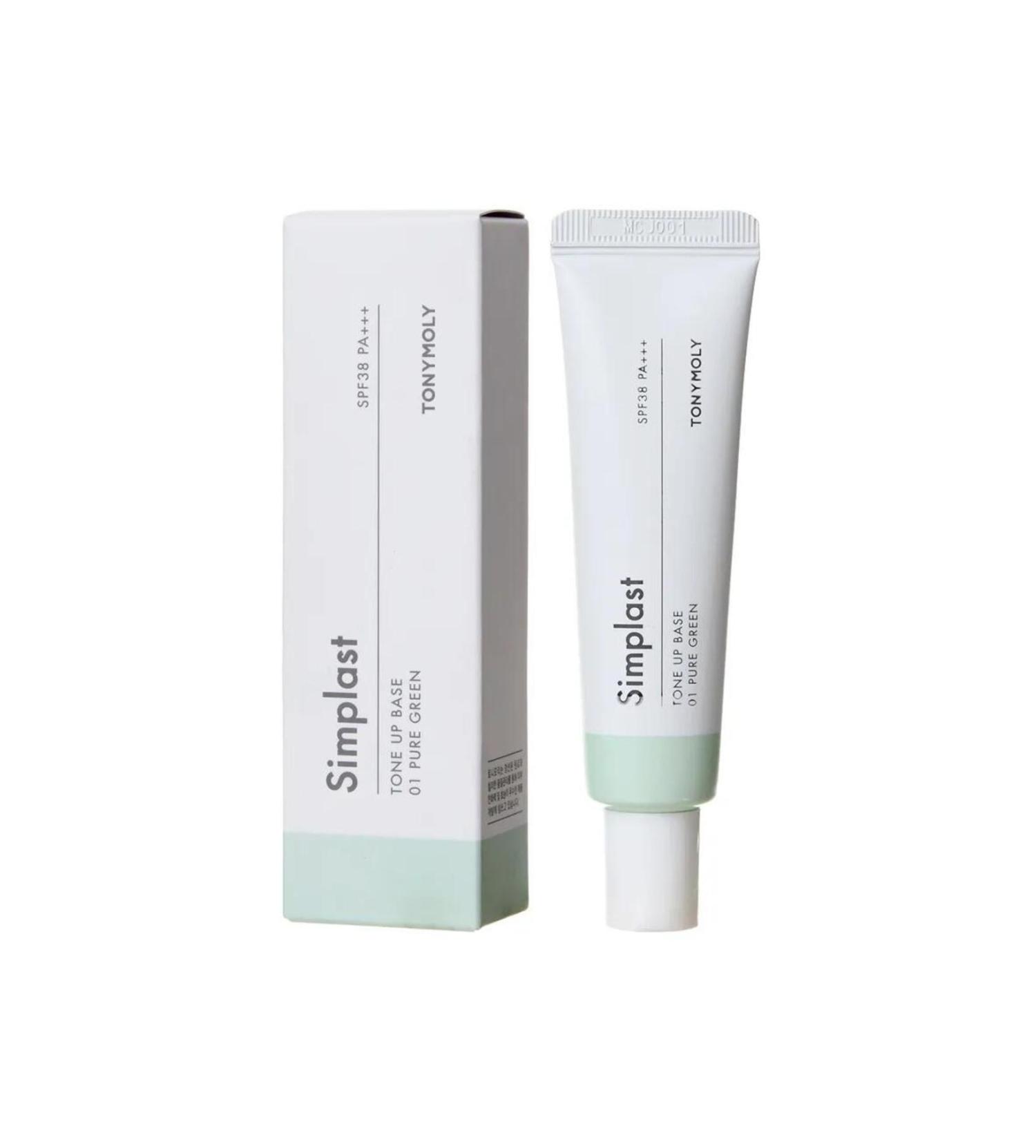 TONYMOLY Simplast Skin Toning Make-up Base SPF 30 PA+++ -01 PURE GREEN 35 g