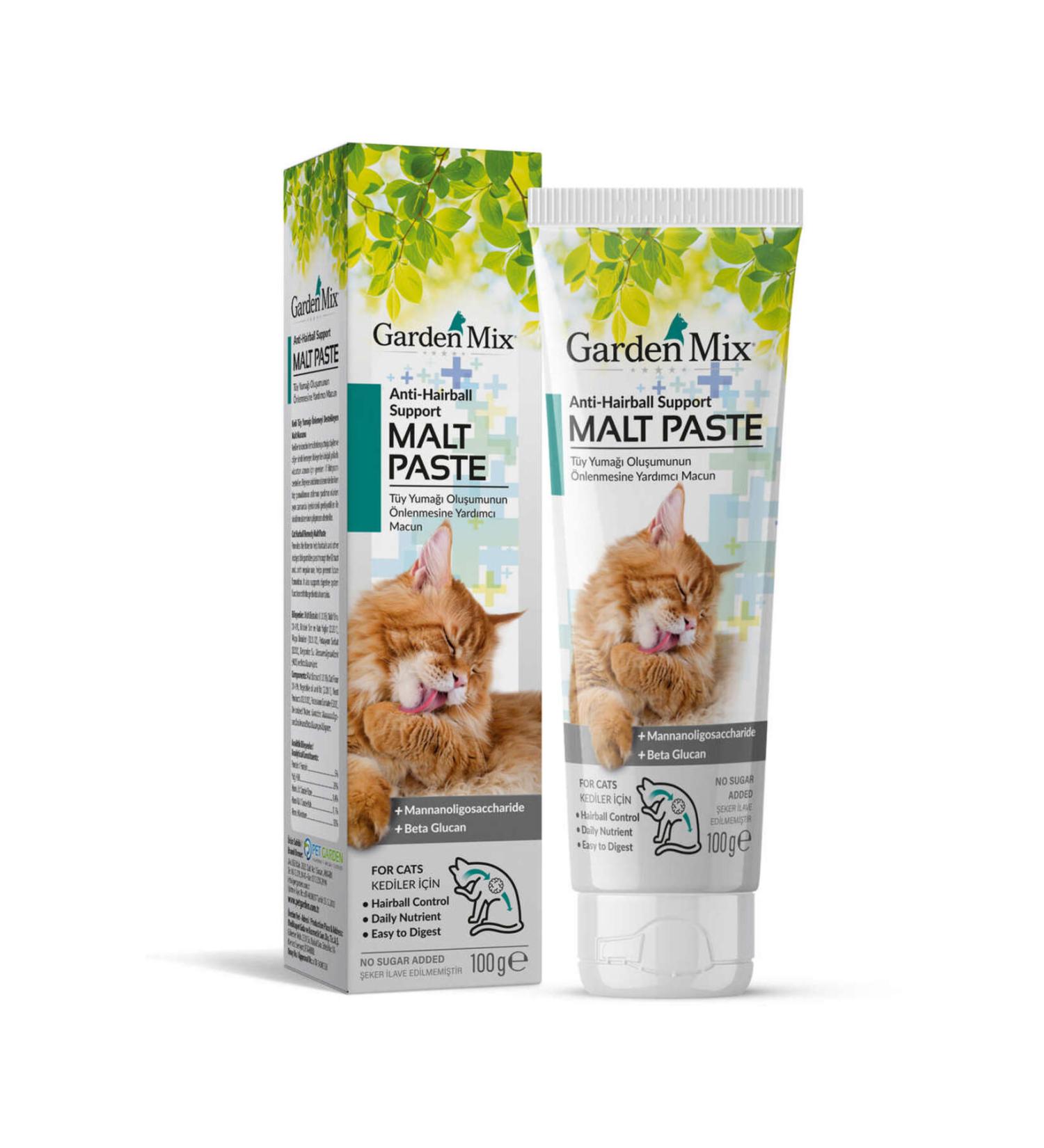 Gardenmix GARDEN MIX ANTI HAIRBALL CAT MALT PASTE 100 GRAM X 2 PIECES 476123