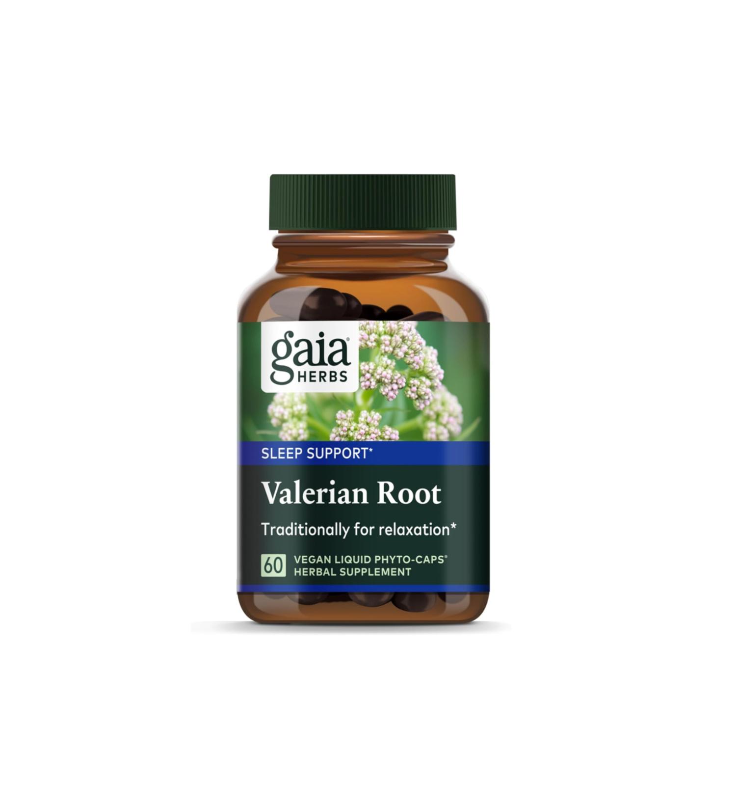 Gaia Herbs Valerian Root 60 Vegan Liquid Phyto-Capsules usa vers.23434