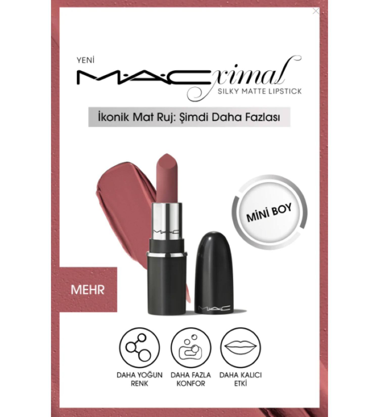 Mac MACximal Mini MAC Silky Matte Lipstick-MEHR