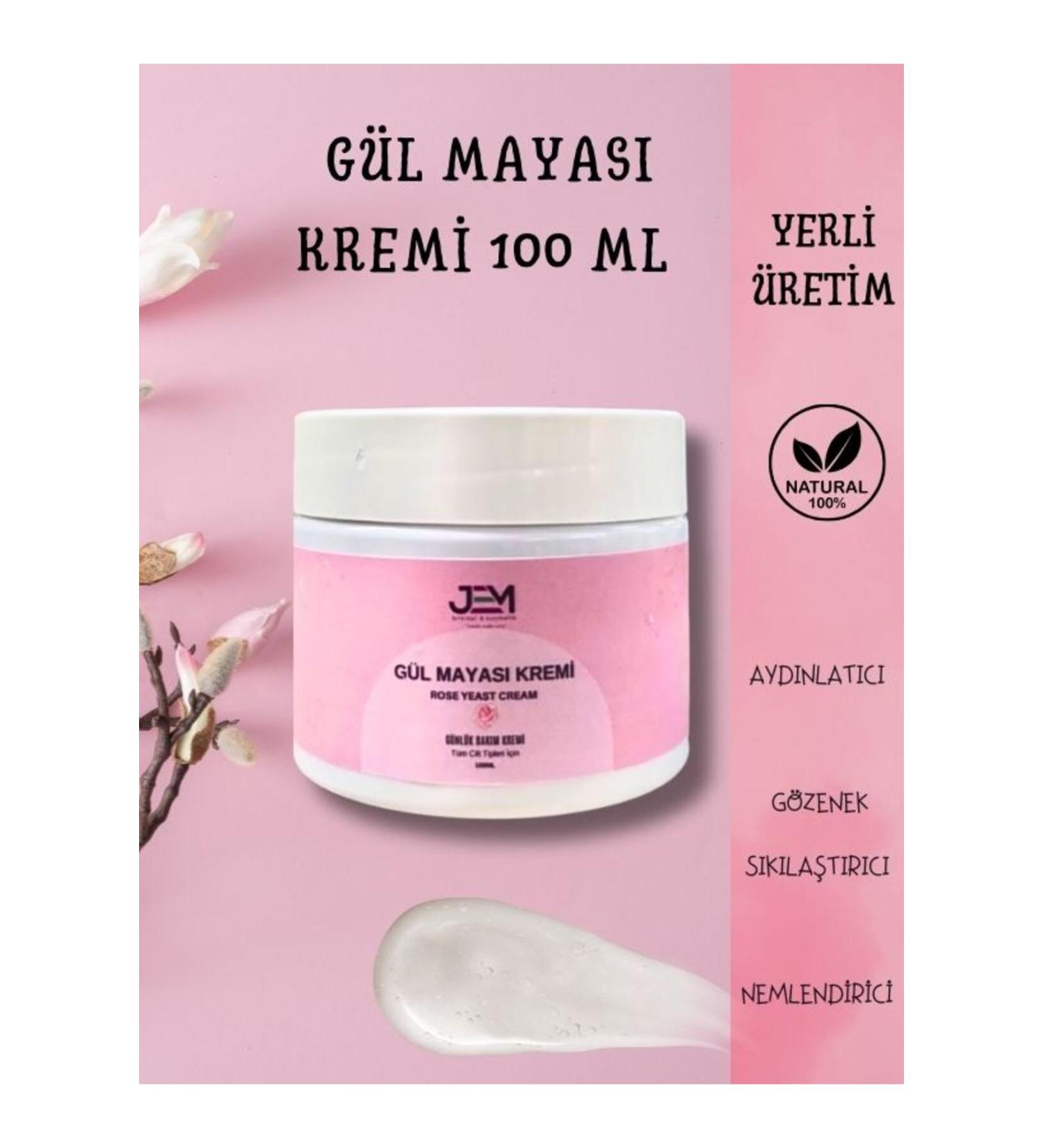 Jem Cosmetics Herbal Moisturizing Day Rose Cream 100 ml Rose Yeast Cream