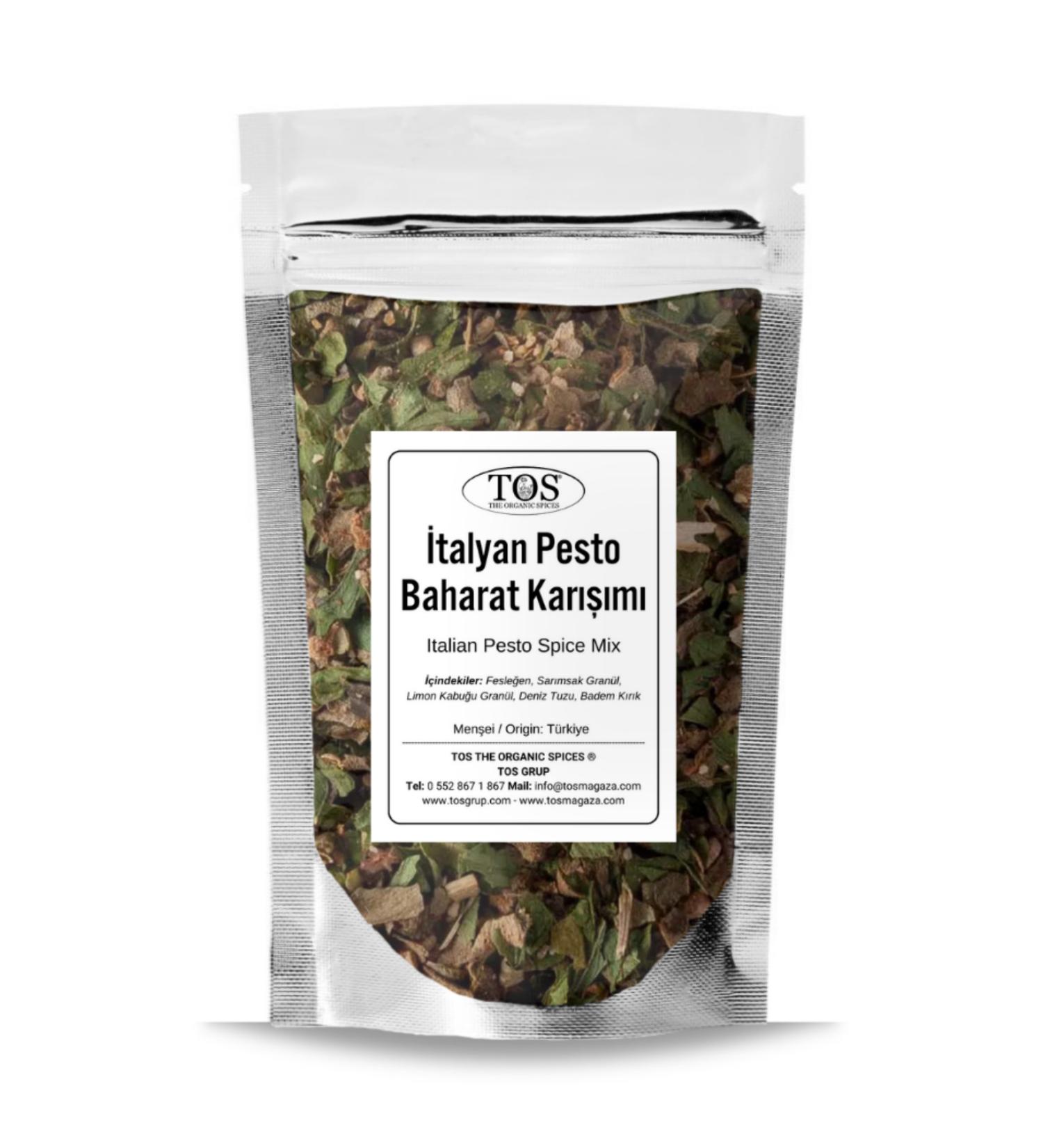 TOS The Organic Spices Italian Pesto Spice Blend 250 gr Italian Pesto Spice Blend - Premium Quality | Spice Mix