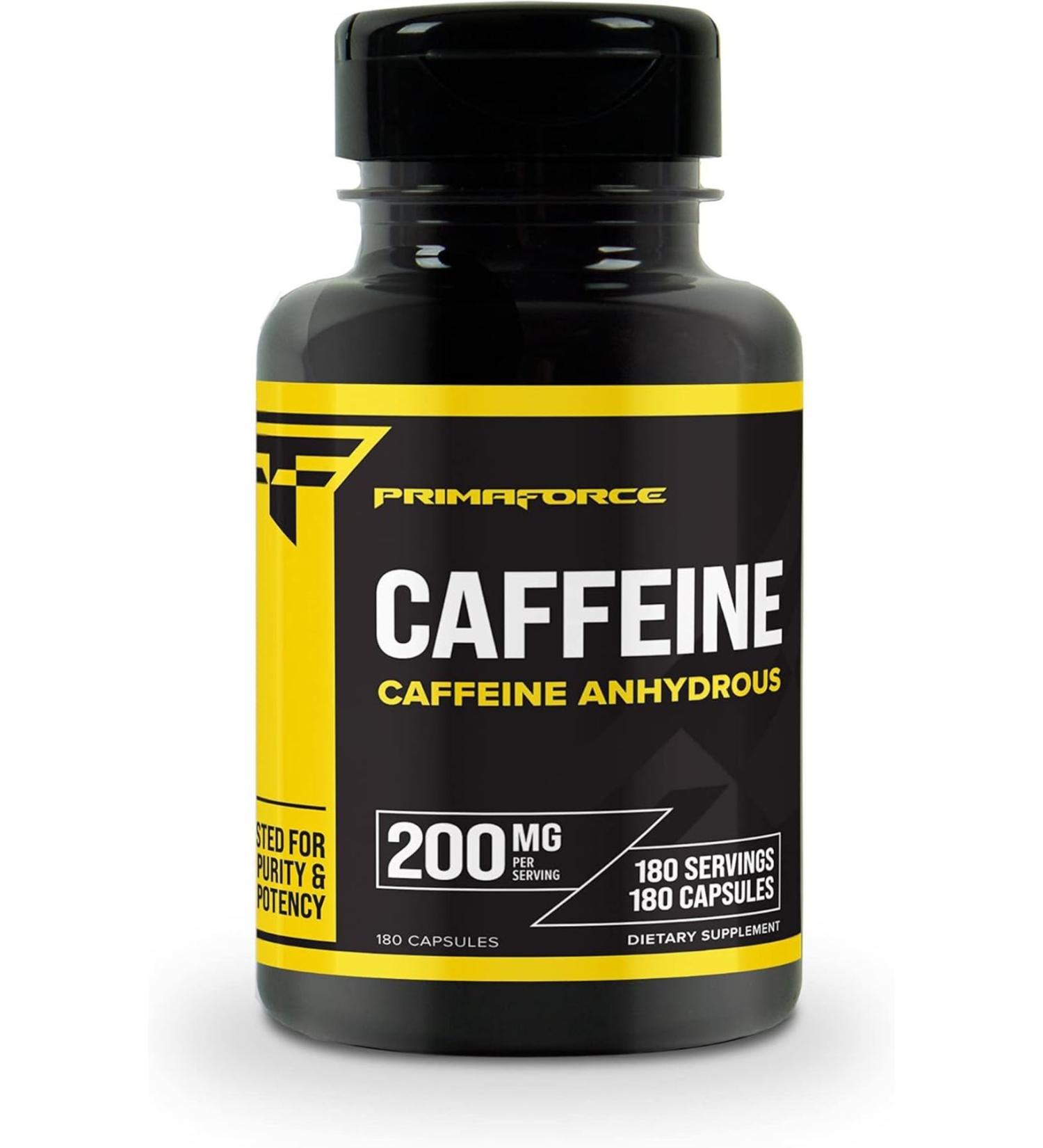 Primaforce Caffeine 200 Mg 180 Capsules- Imported