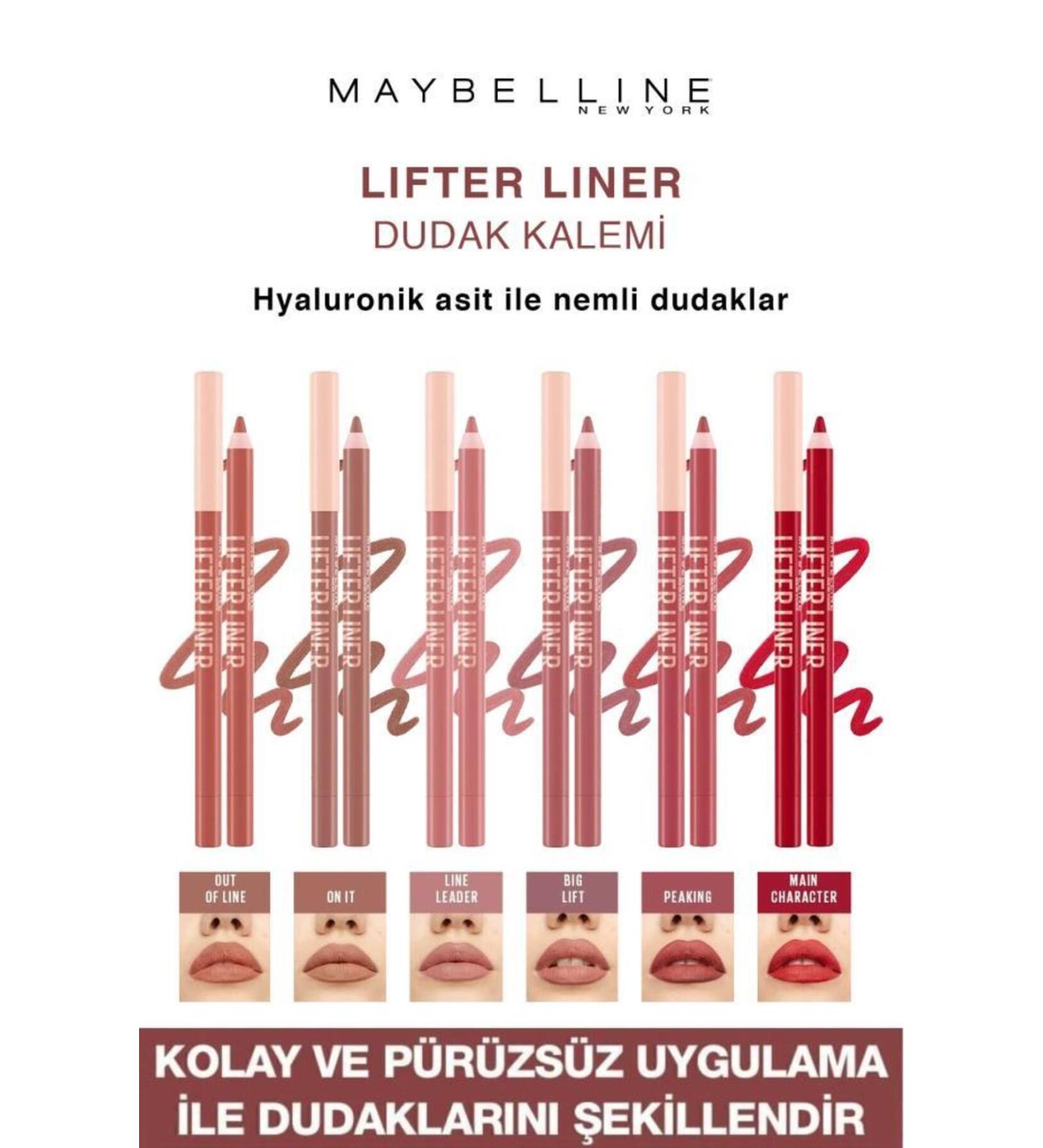 Maybelline New York Lifter Liner Definite Lines Intense Pigmented Lip Pencil Series - Buy Online on GoSupps.com