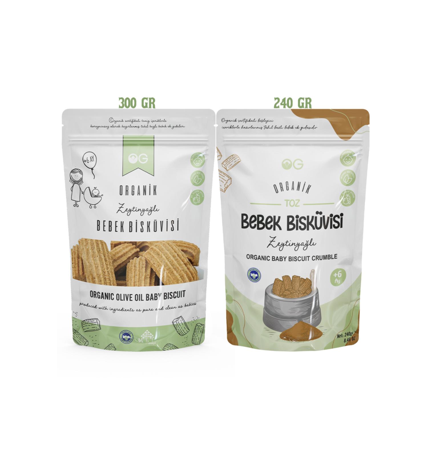 OG natural Organic Baby Biscuits and Biscuit Powder Set +6 Months