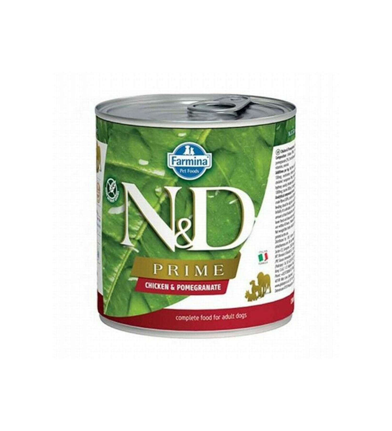 N & D Prime Chicken Pomegranate Grain-Free Adult Dog Canned Food 285 Gr - Petshopundan