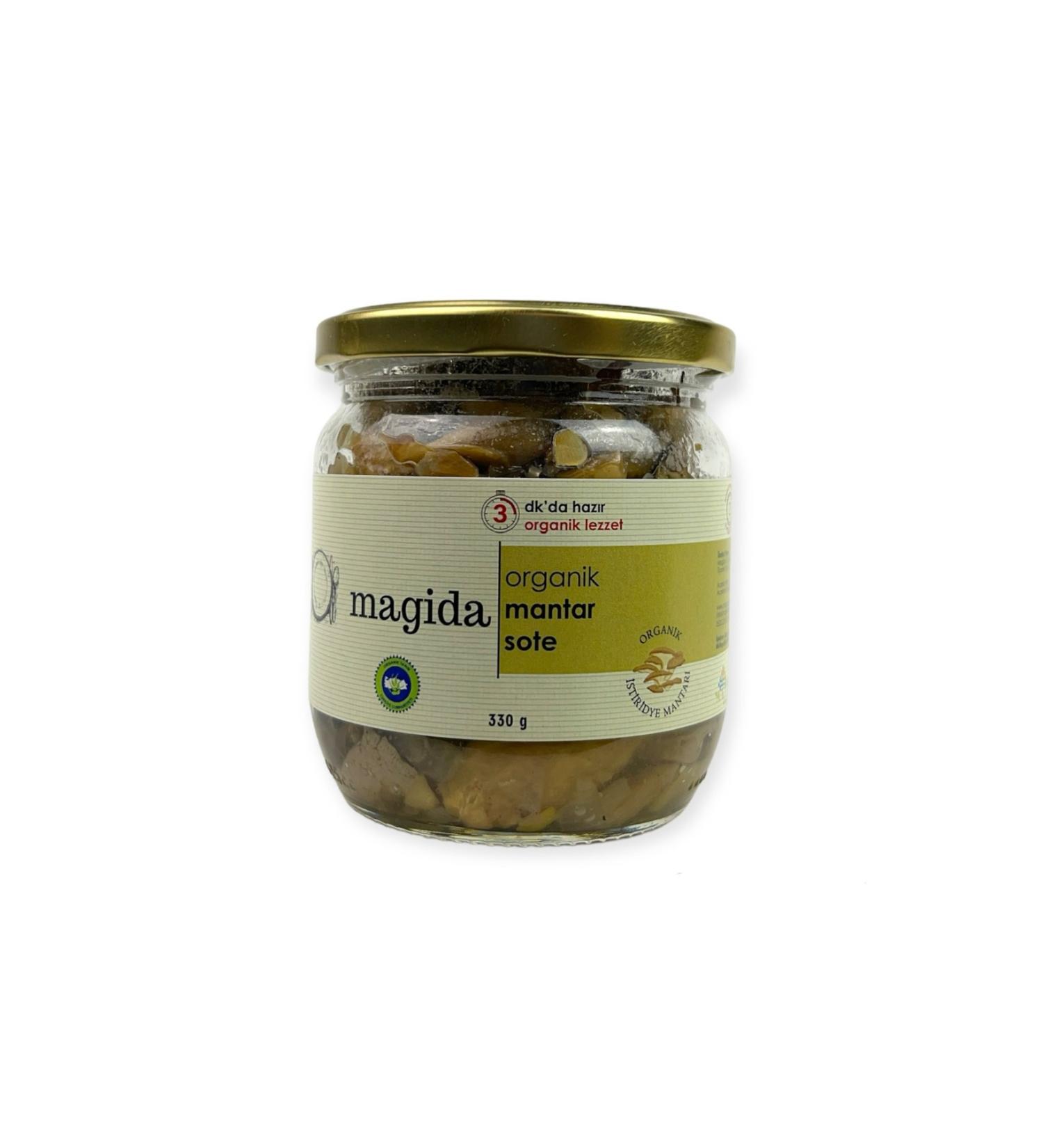 Magida Organic Sauteed Mushrooms - Vegan - Ready Meal - Heat Eat