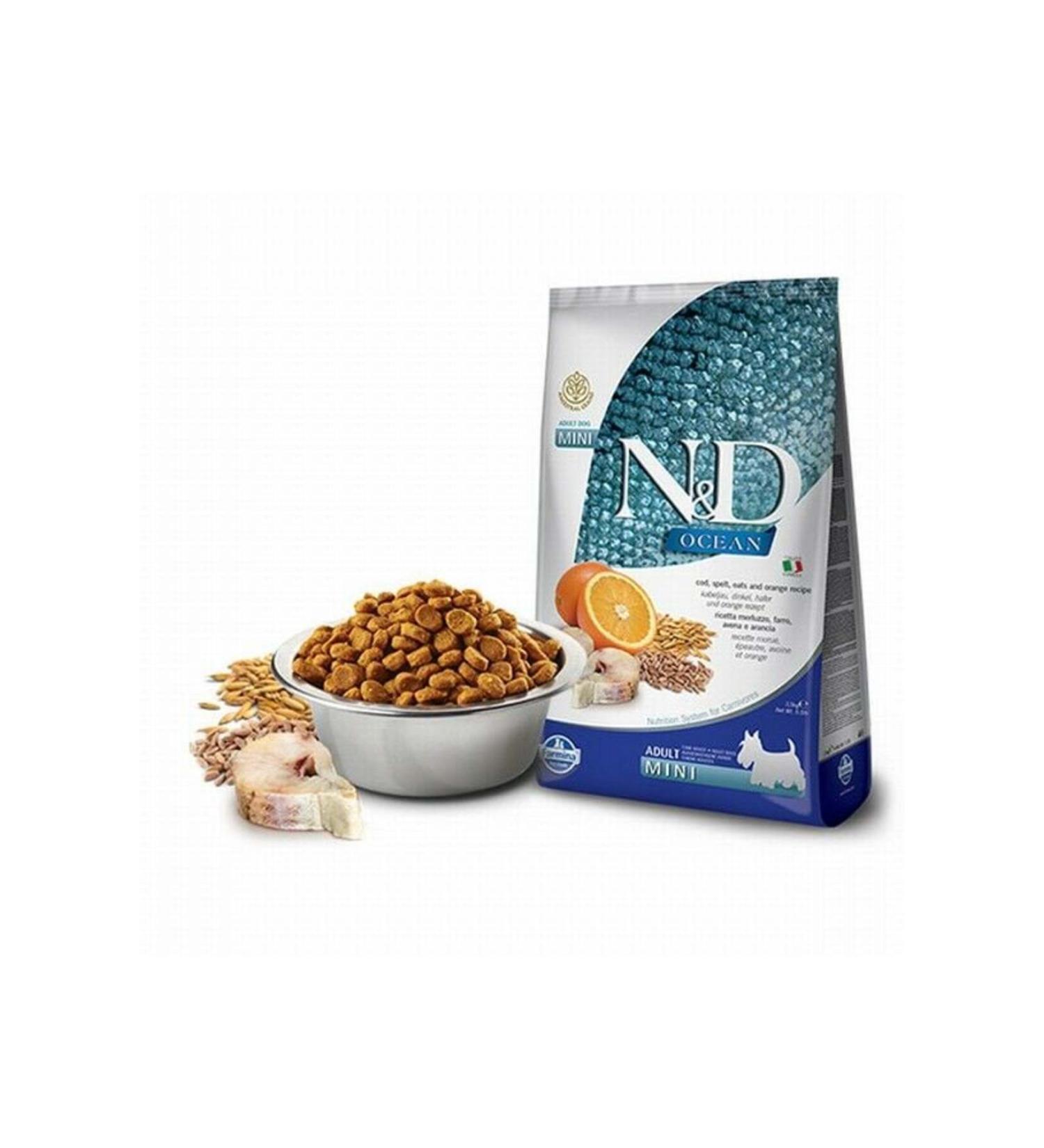 N & D Ocean Cod Fish Orange Small Breed Low Grain Adult Dog Food 7 Kg - Petshopunda