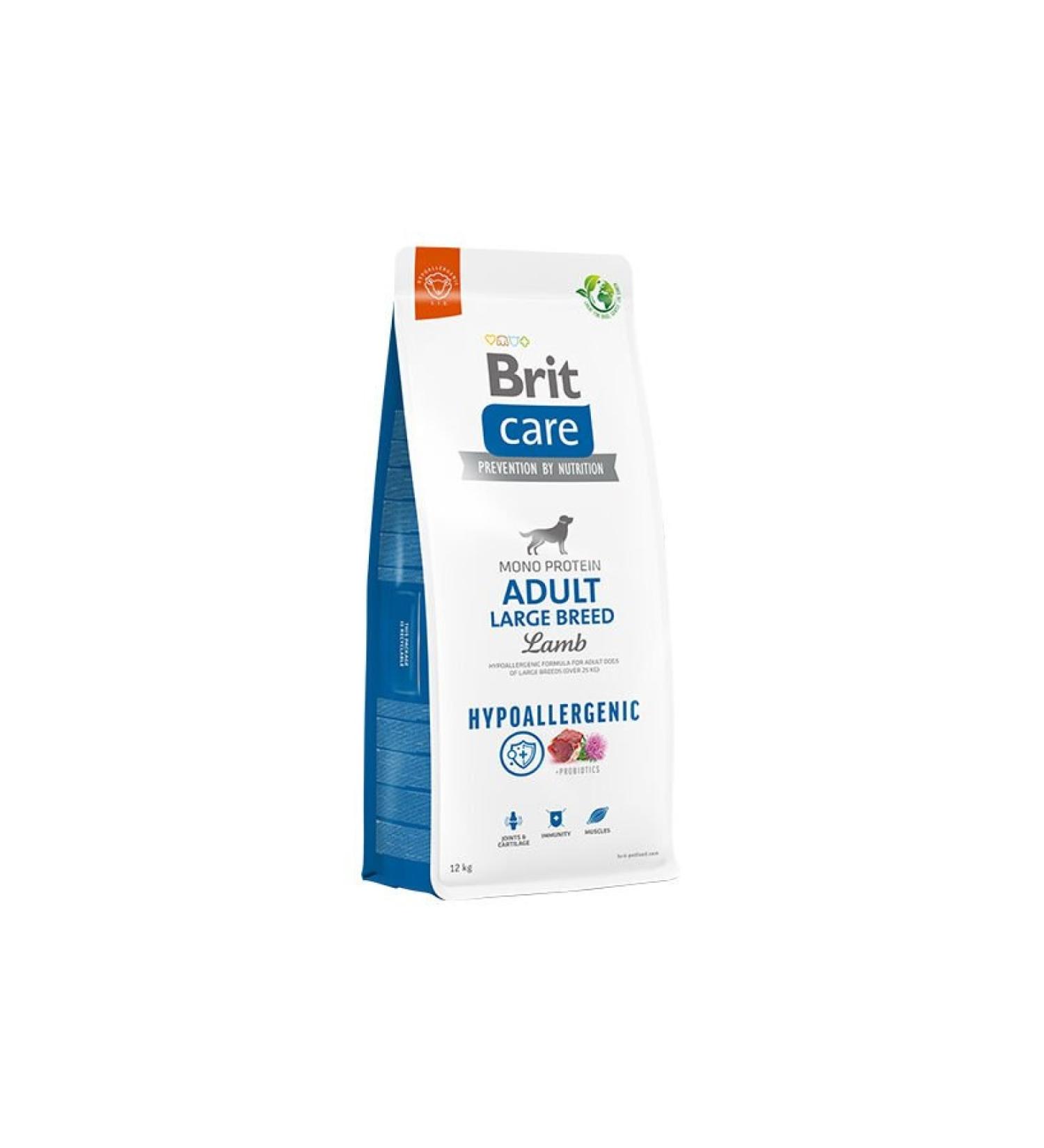 UDMK STORE Brit Care Hypo-Allergenic Lamb Meat Large Breed Adult Dog Food 12 Kg