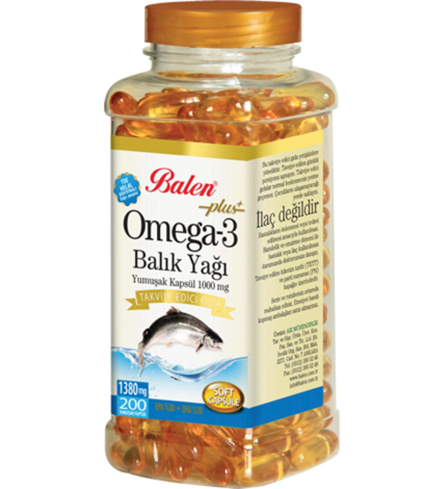 Balen Omega 3 Fish Oil Softgel 1380 Mg* 200