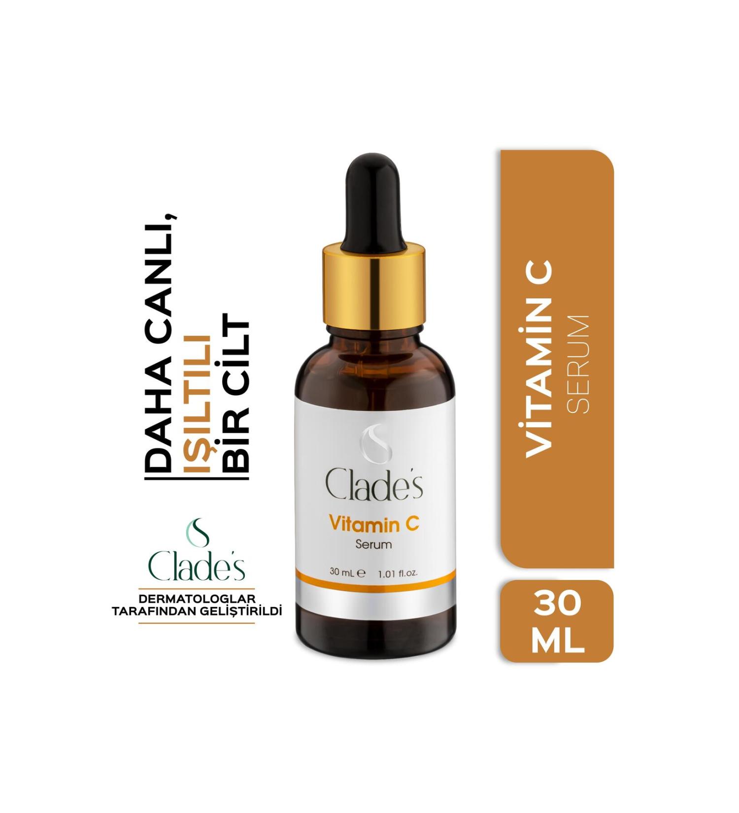 Clade's Skin Tone Equalizing and Brightening Vitamin C Serum 30 Ml