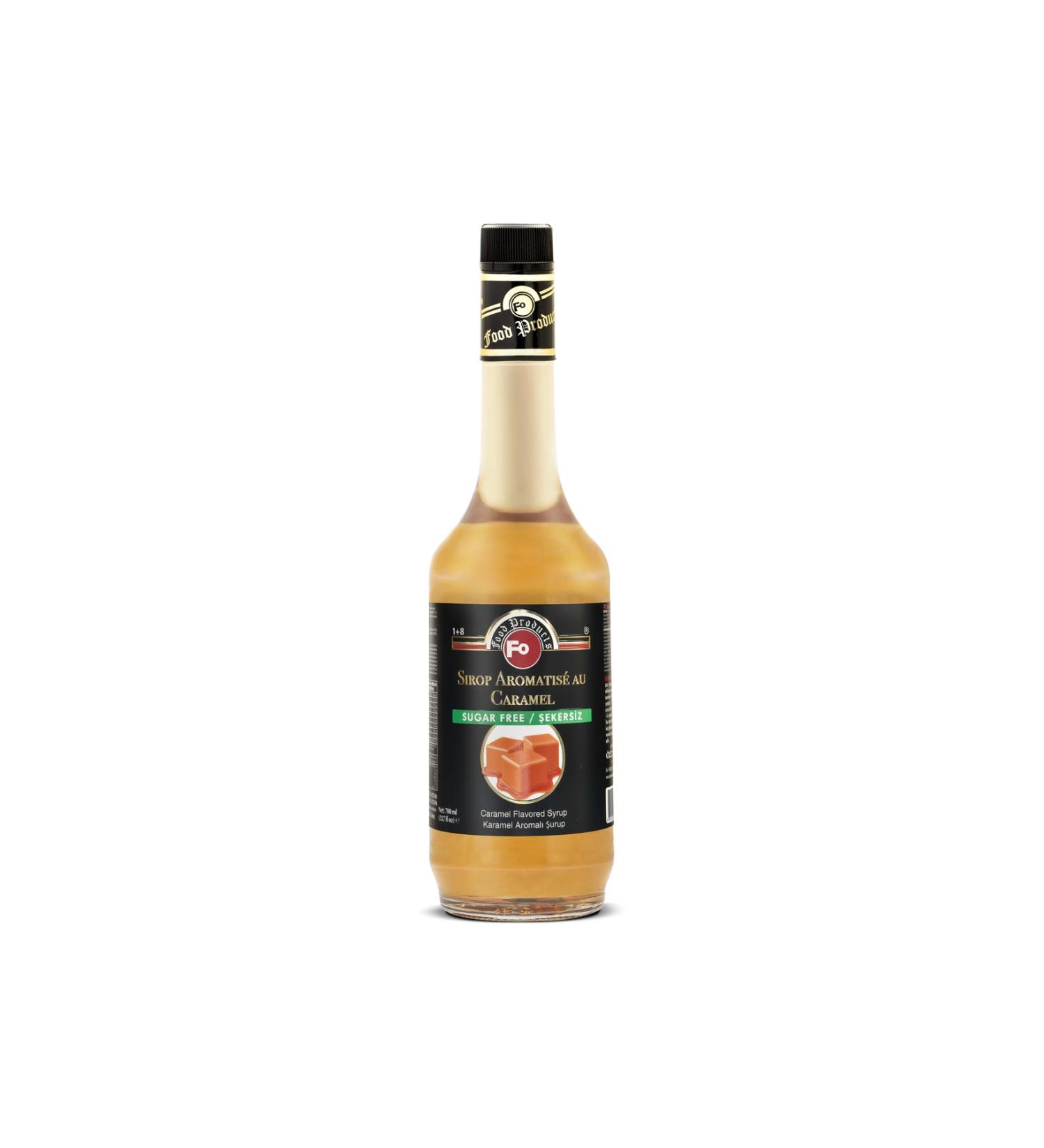 FO Sugar-Free Caramel Flavored Fruit Syrup 700 Ml. - Buy Online on GoSupps.com