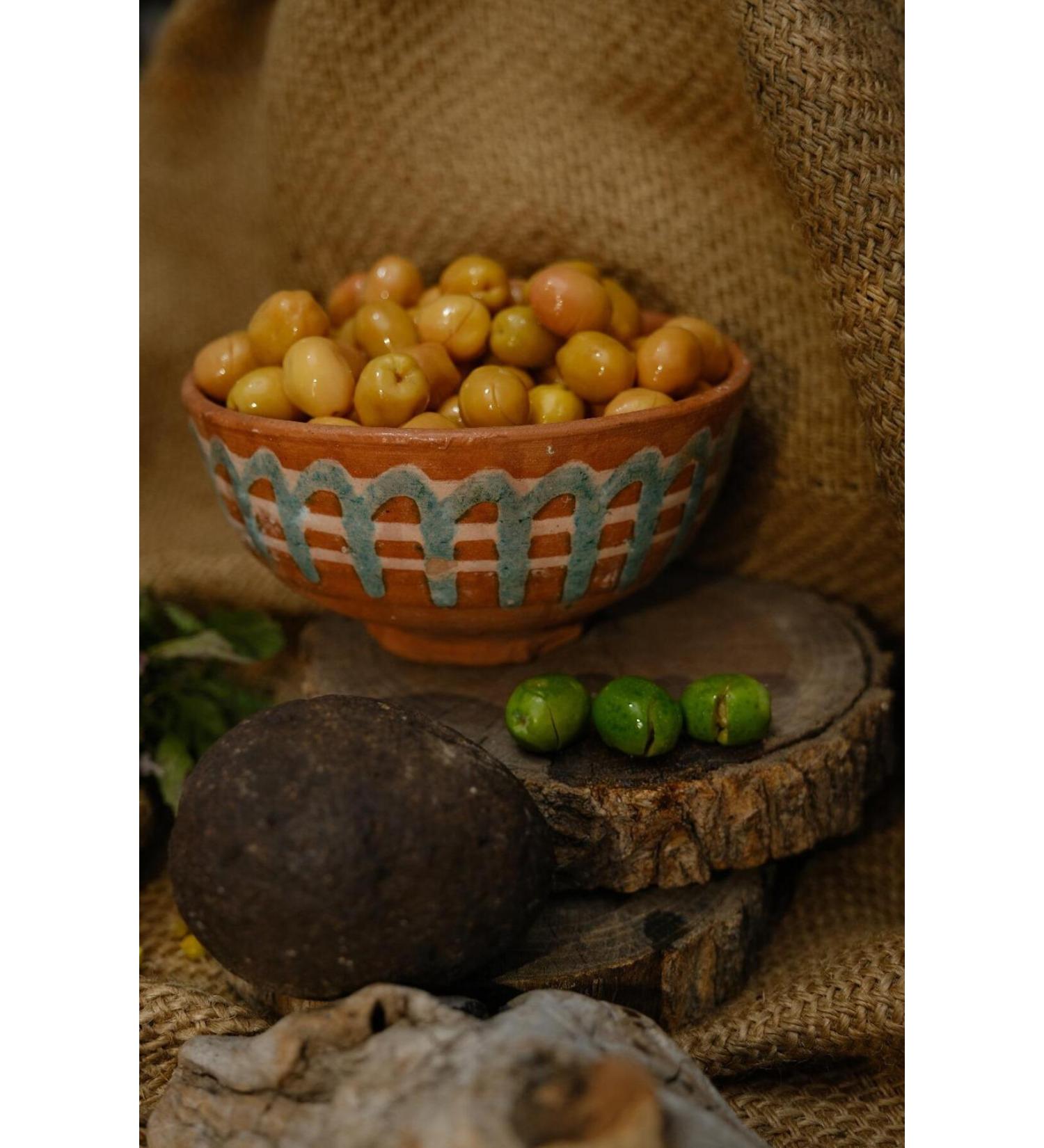 Local Berceste Cracked Green Olives