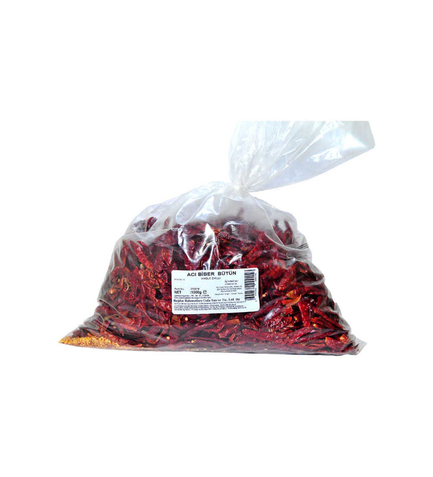 Mulvix Mulllkm Lkm01 Very Hot Pepper Poison Hot Whole Pepper 1000 Gr Package (Muul)