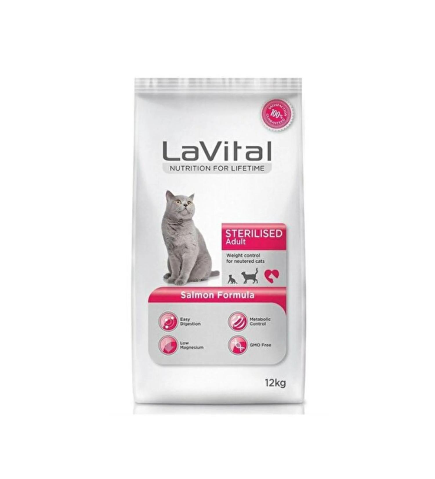 La Vital Sterilized Salmon Sterilized Cat Food 12 kg