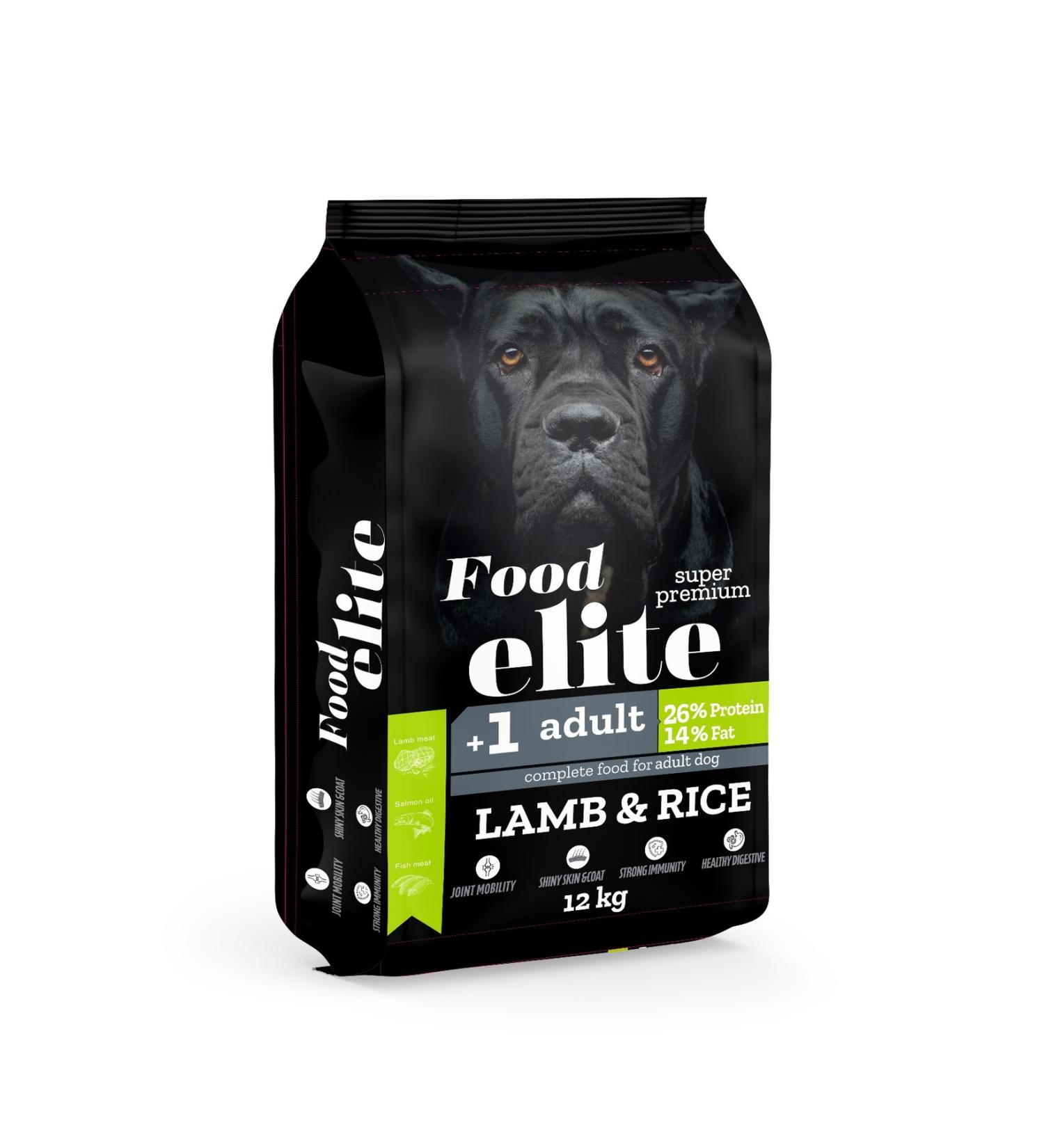 Food Elite Adult Lamb Meat 12 Kg Dog Food