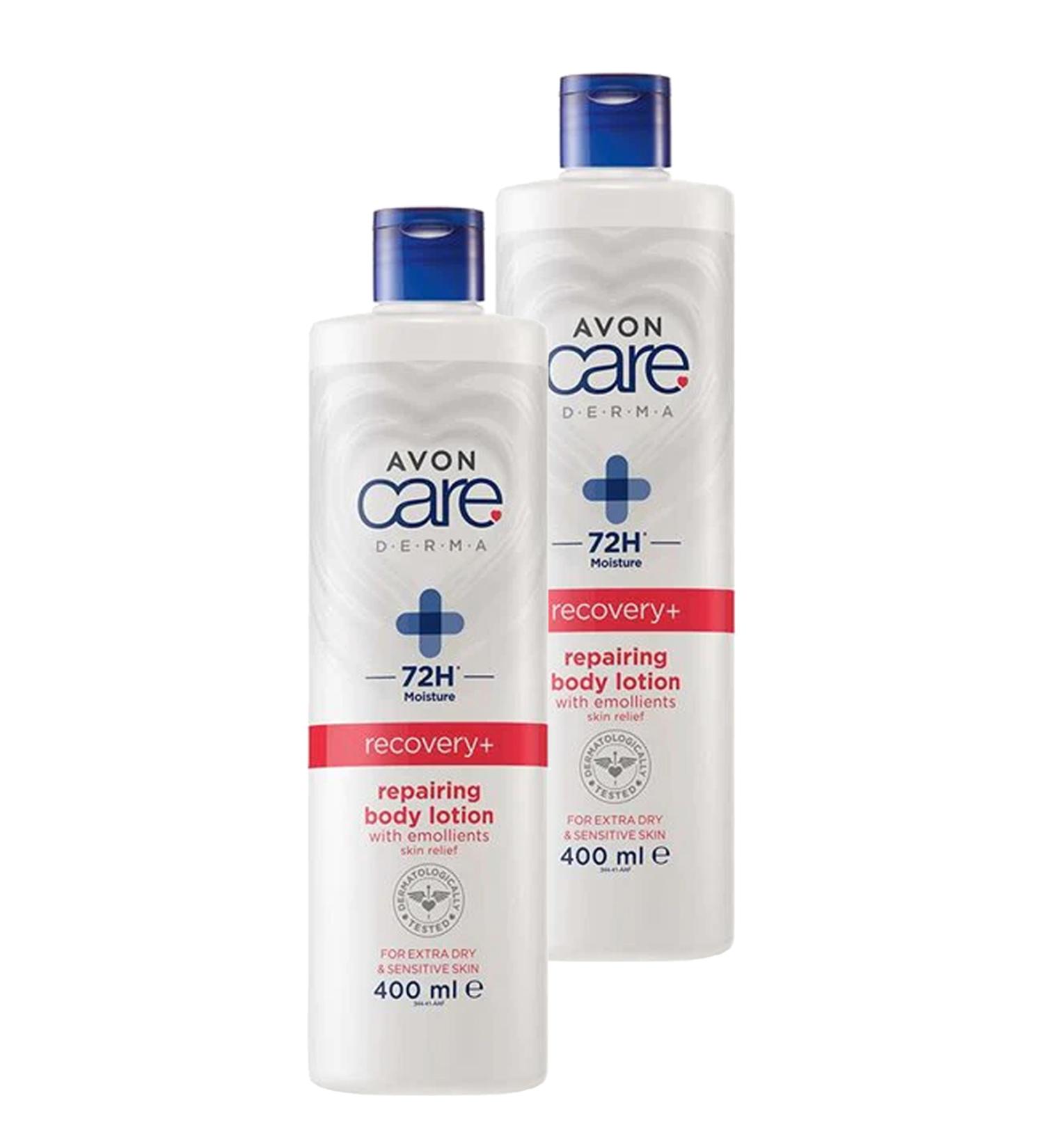 Avon Care Derma Recovery+ Repairing Body Lotion for Very Dry Skin 400 Ml. Duo Set