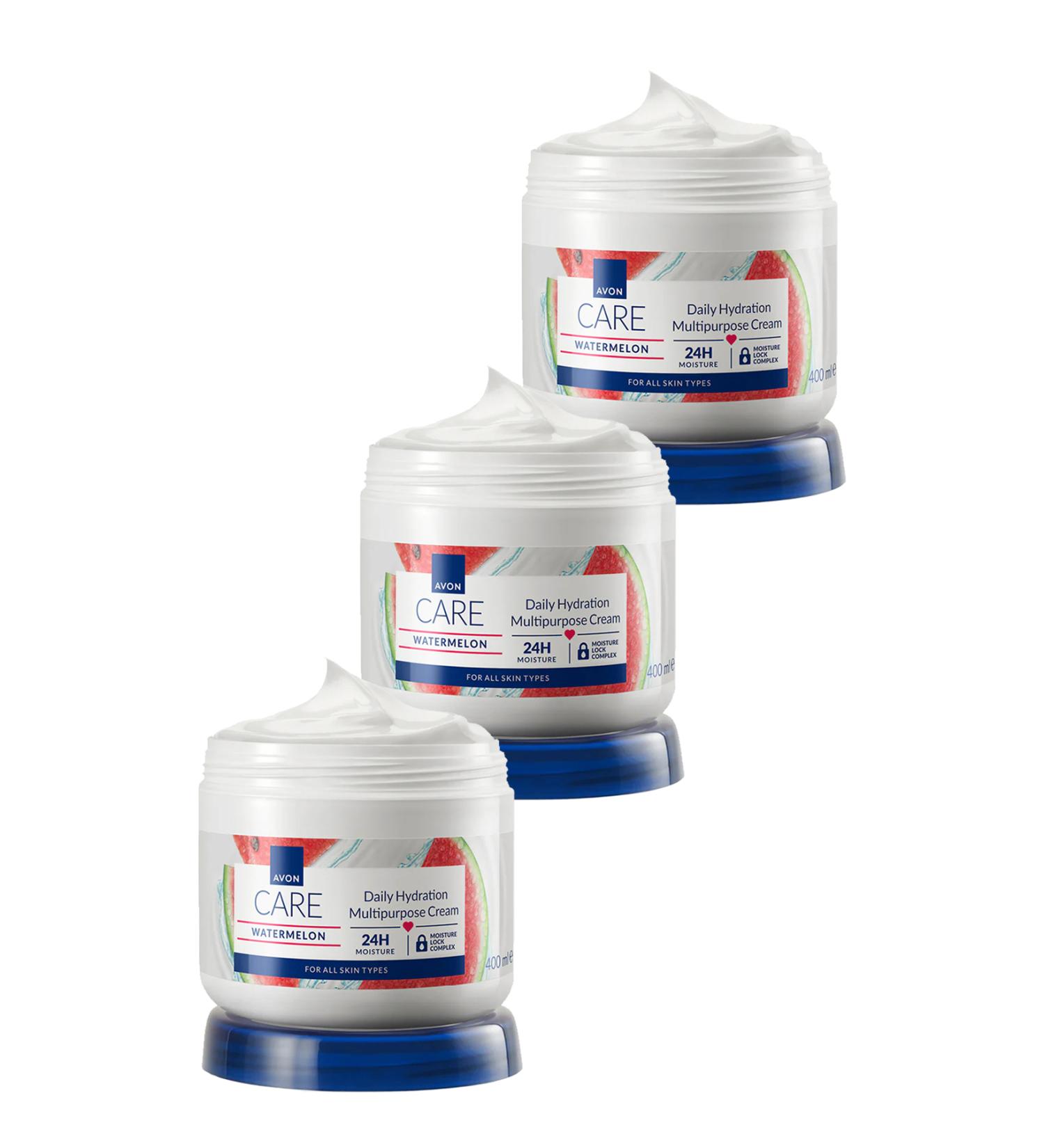 Avon Care Watermelon Watermelon Scented Multi-Purpose Cream 400 Ml. Set of Three - Buy Online on GoSupps.com