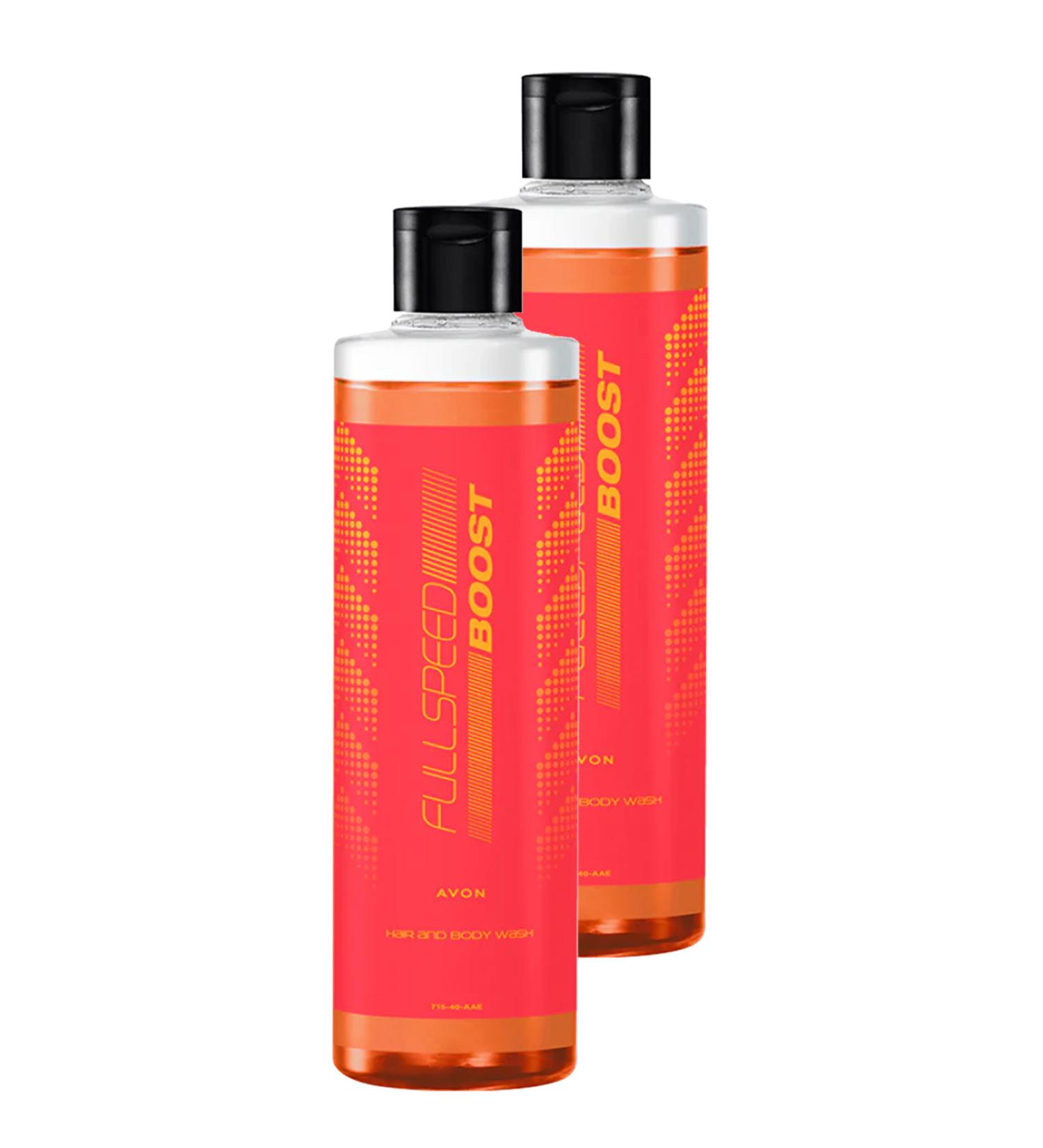 Avon Full Speed Boost Hair and Body Shampoo for Men 250 Ml. Duo Set
