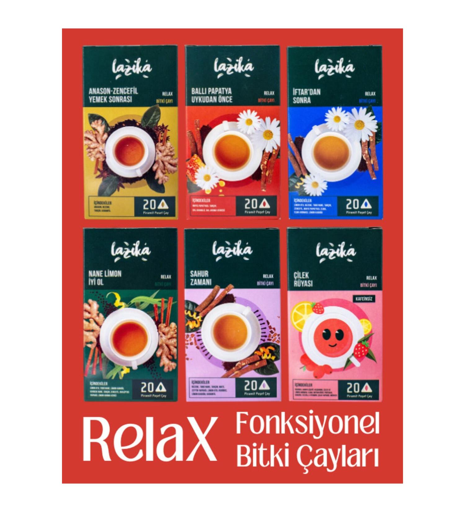 LAZIKA Relax Tea Set of 6