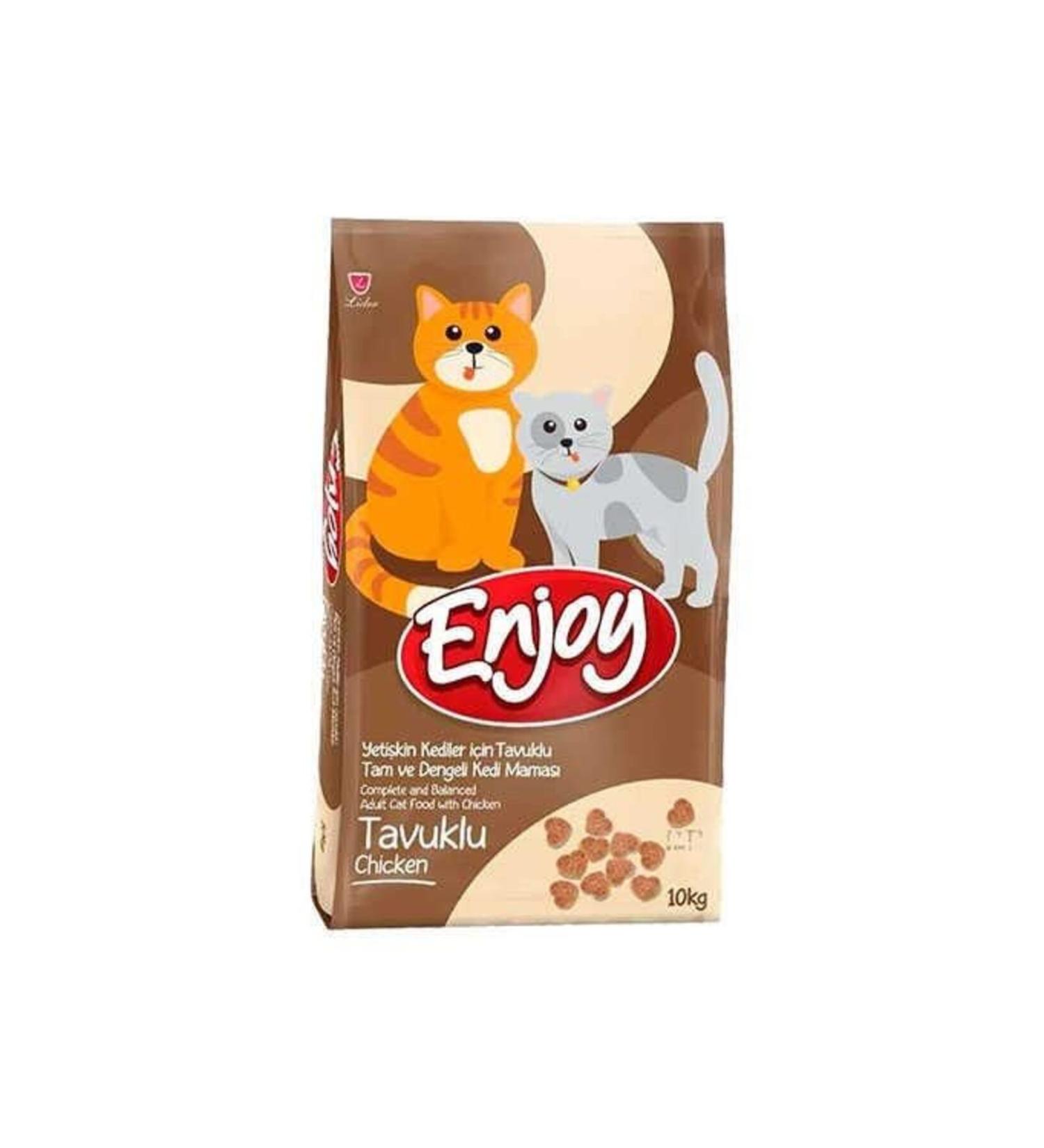 Enjoy Chicken Adult Cat Food 10 Kg - Petshopundan