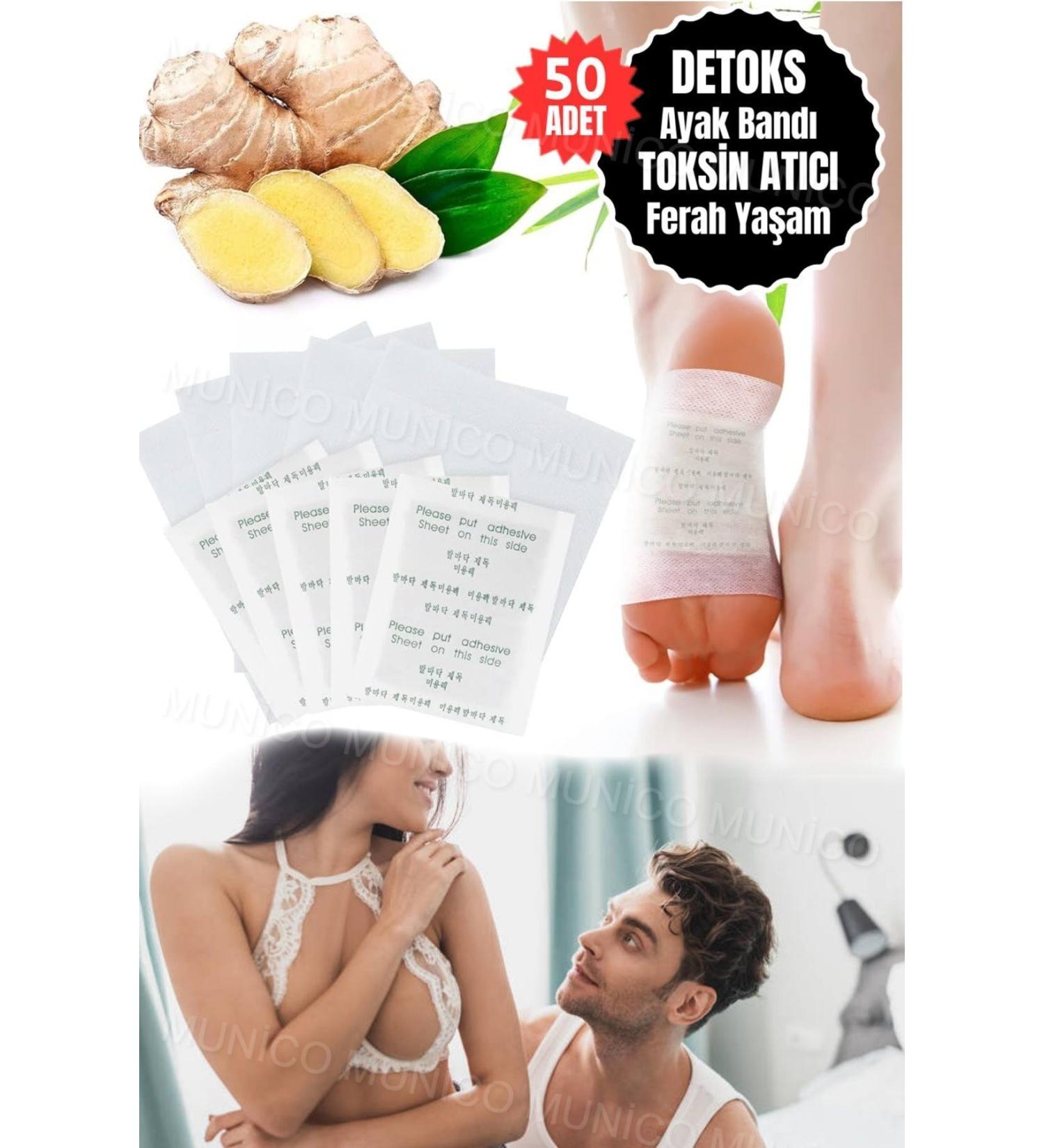Gaggani Energizing Detox Foot Patch - Improve Sleep Reduce Stress 50 Natural Foot Masks