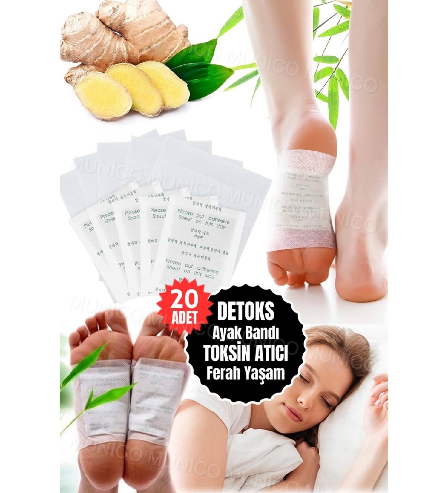 Gaggani Energizing Detox Foot Patch - Improve Sleep Reduce Stress 20 Natural Foot Masks