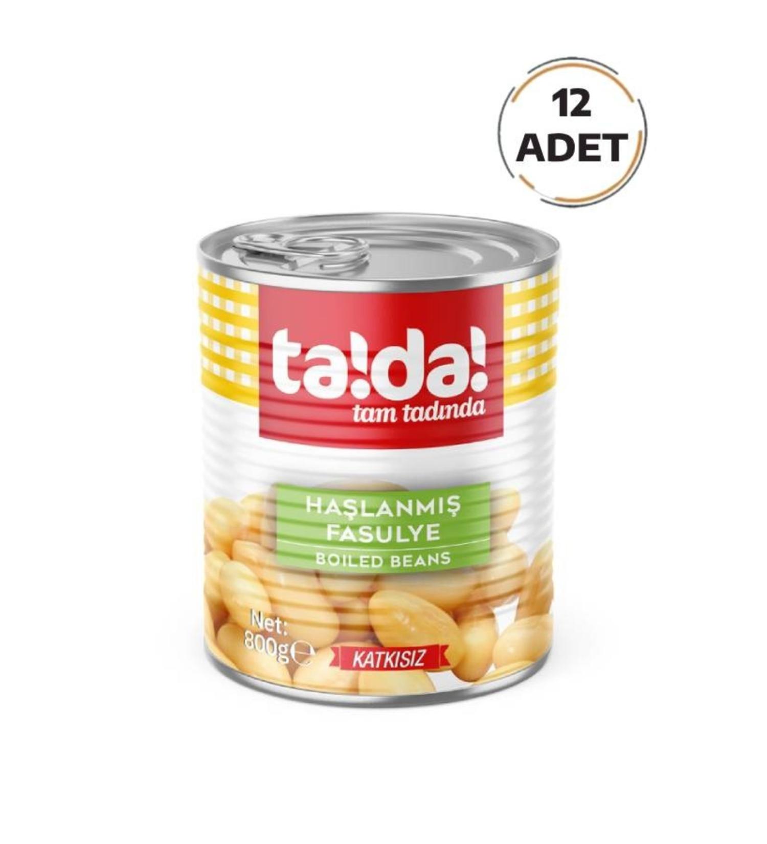 Tada Boiled Beans 800 Gr (12 Pieces)