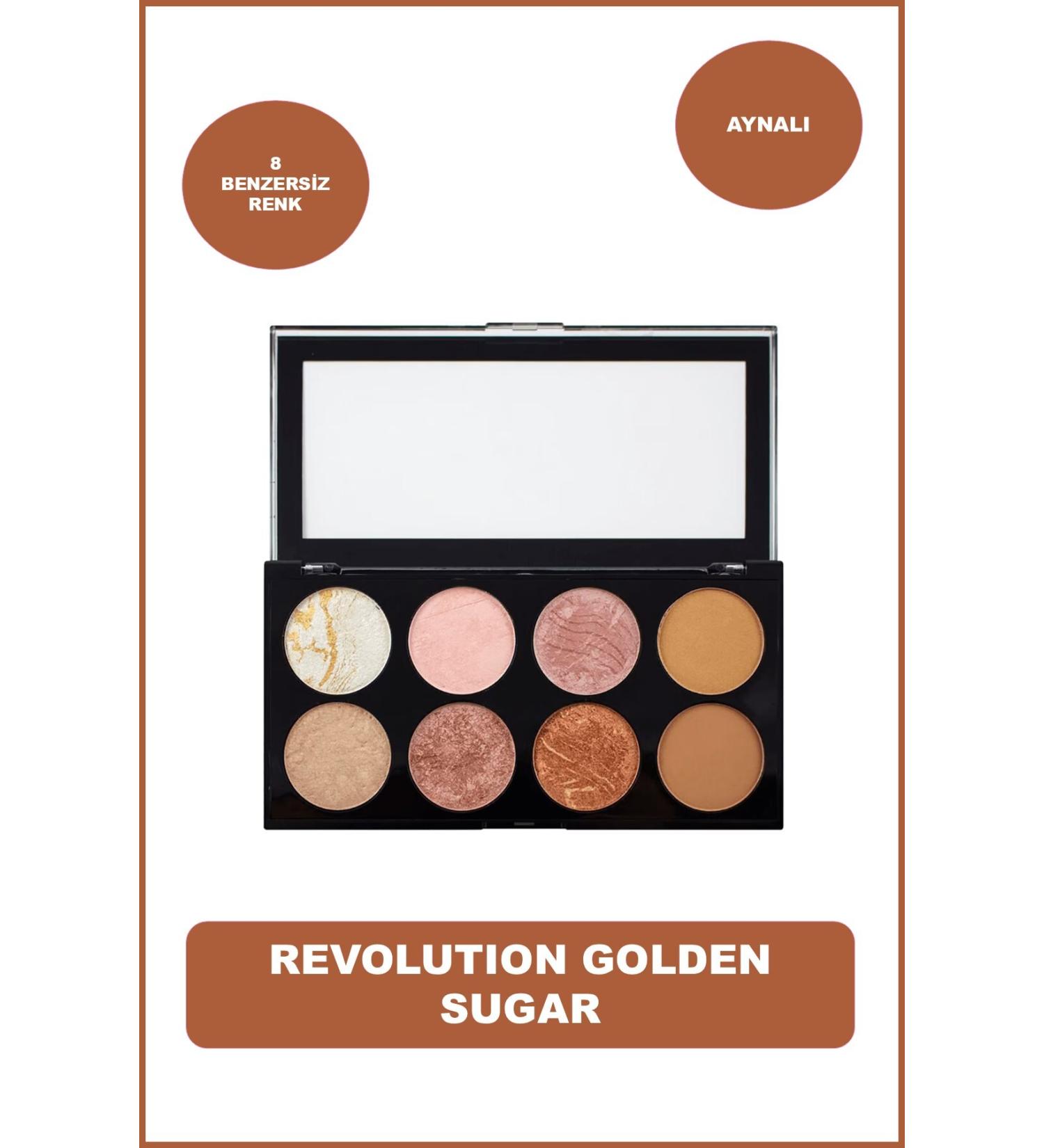 Revolution Ultra Golden Sugar 8-Piece Pink Blush Palette - Buy Online on GoSupps.com
