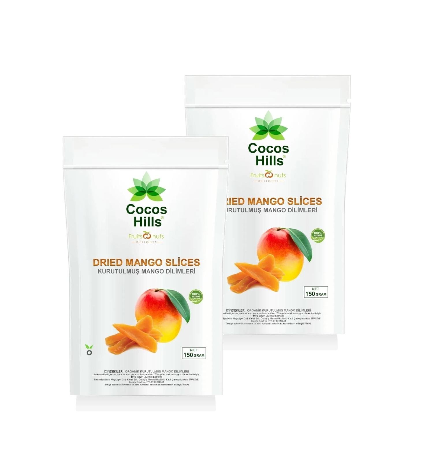 Cocos Hills Dried Mango Slices 150 grams X 2 PCS