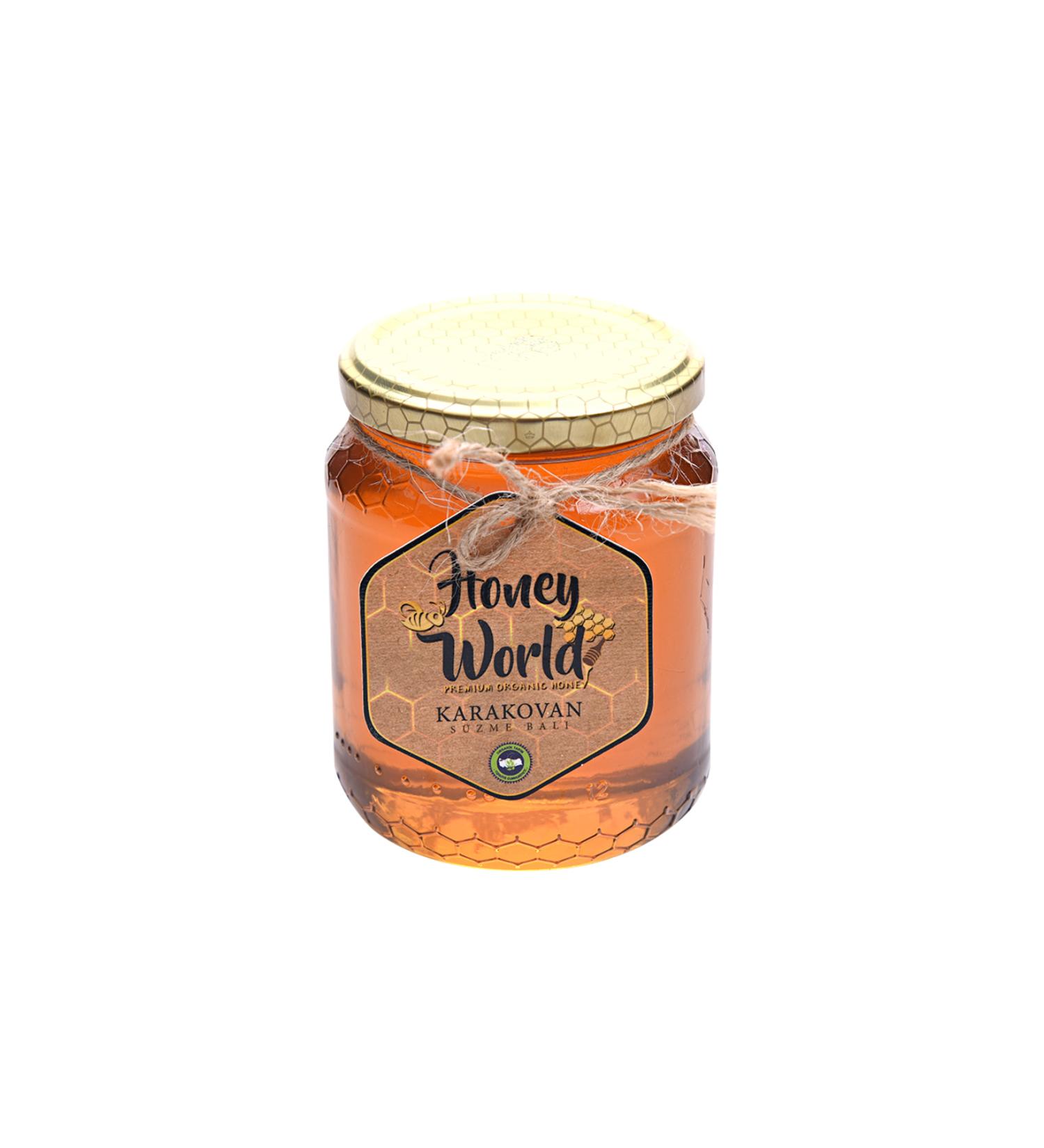 Honey World Organic Pure Karakovan Honey 500 gr Glass Jar