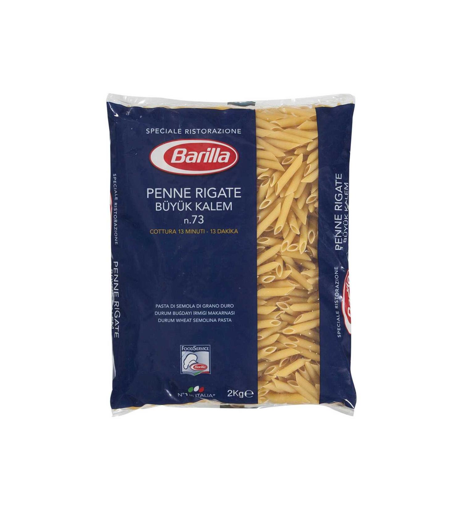 Barilla Pasta Pen Large Penne Rigate 2 KG x 5 Pieces (Box)