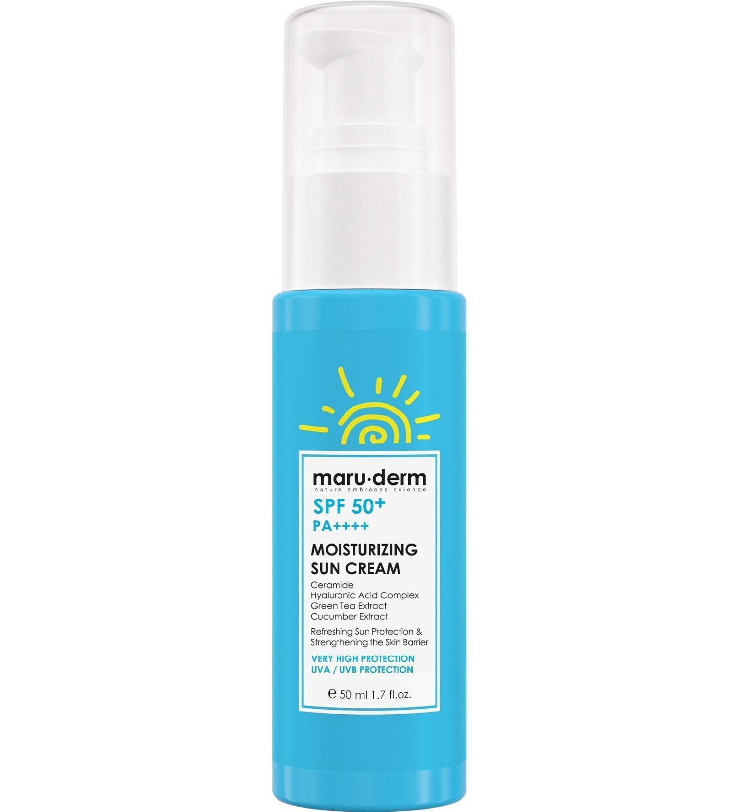 Maru.Derm Sunscreen | SPF 50+ Moisturizing Sunscreen 50 ML | New Generation Korean Filters - Buy Online on GoSupps.com