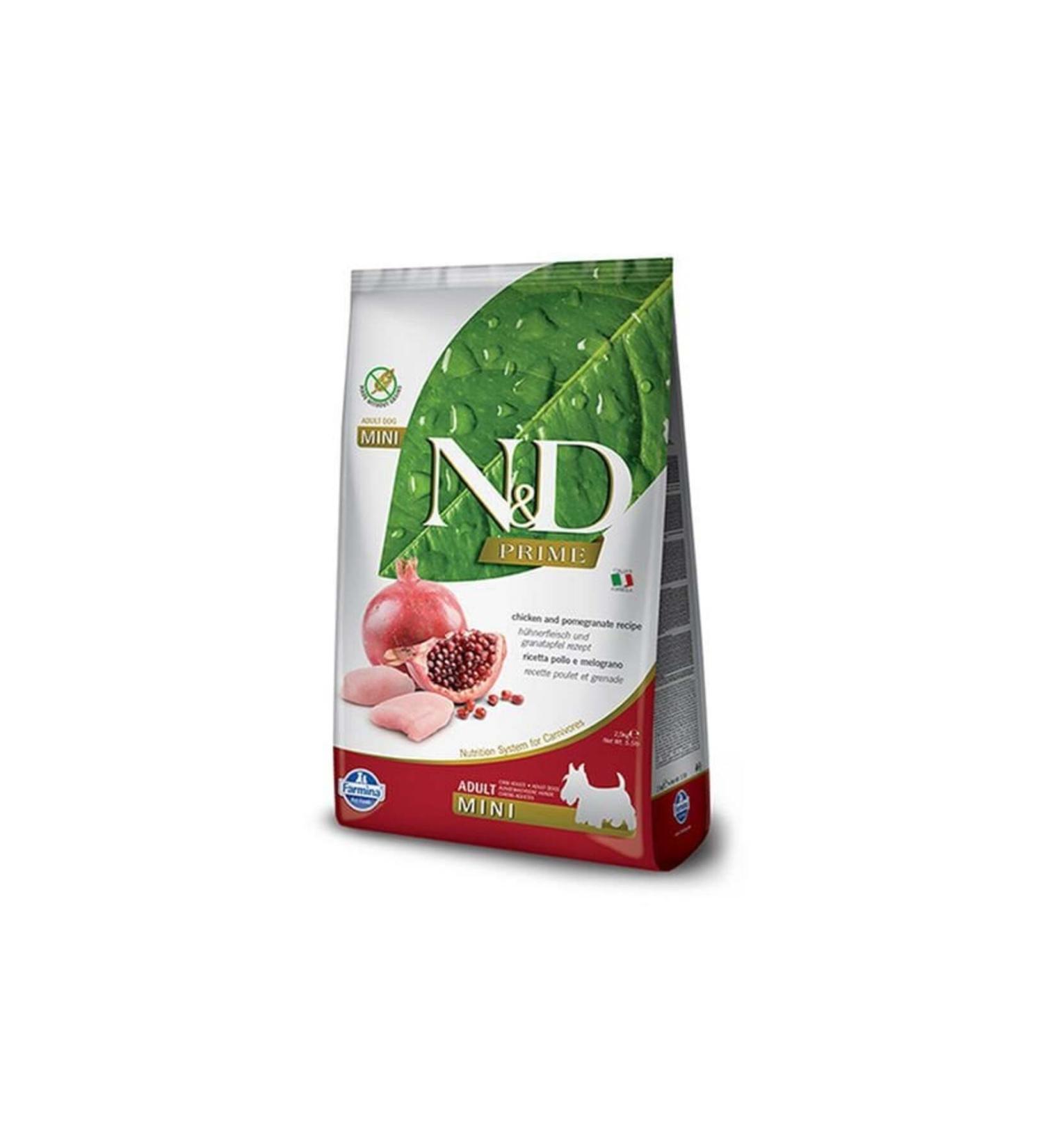 N & D Prime Chicken and Pomegranate Small Breed Adult Dog Food 7 Kg - Petshopundan