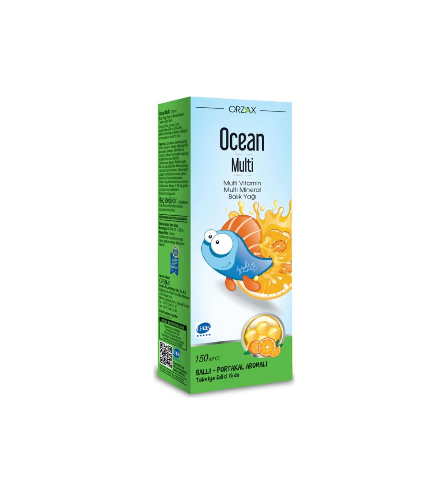 Ocean Multi 150 ml Honey and Orange Flavored