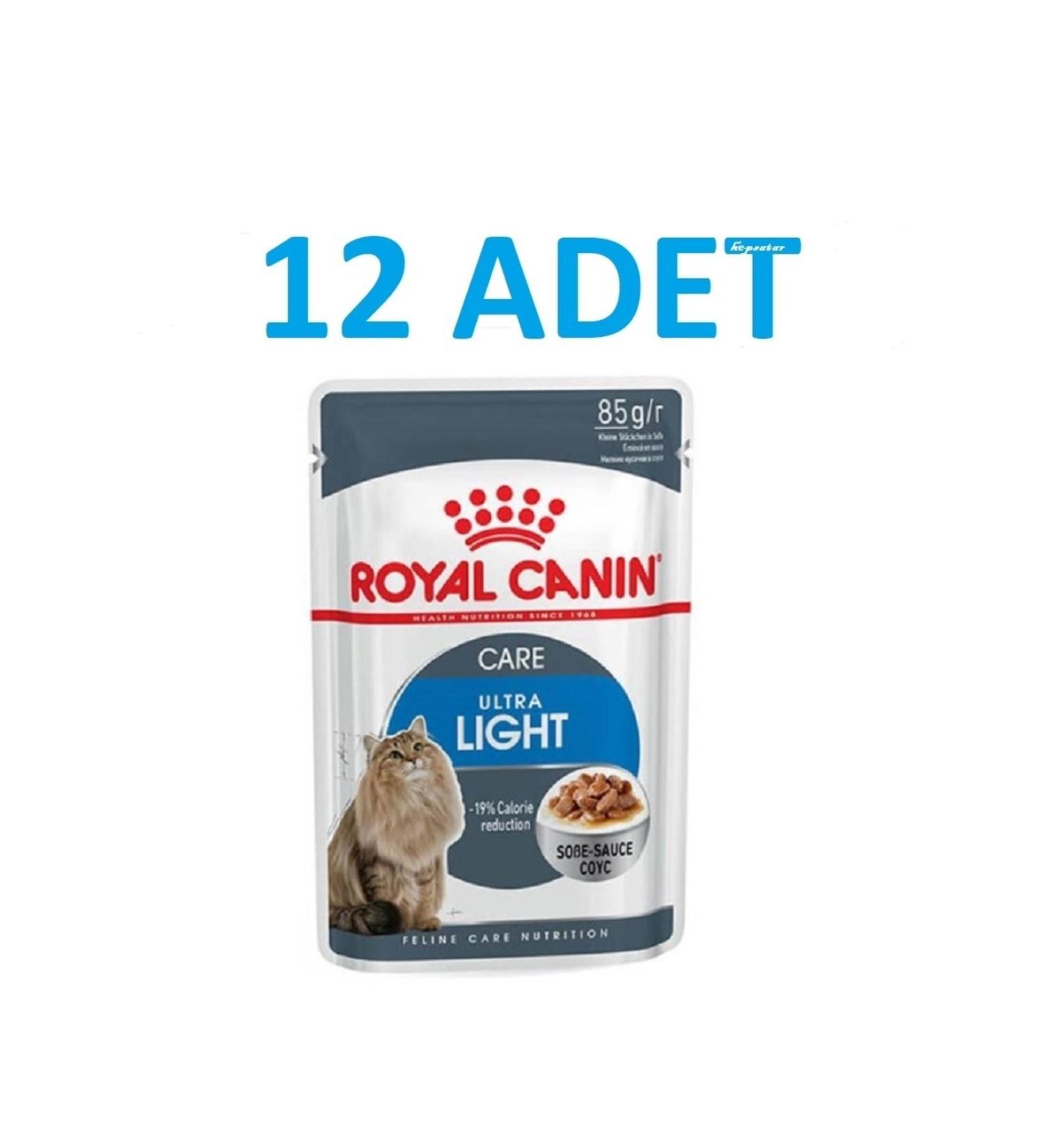 Royal Canin Ultra Light Gravy Pouch Diet Cat Food 85 Gr