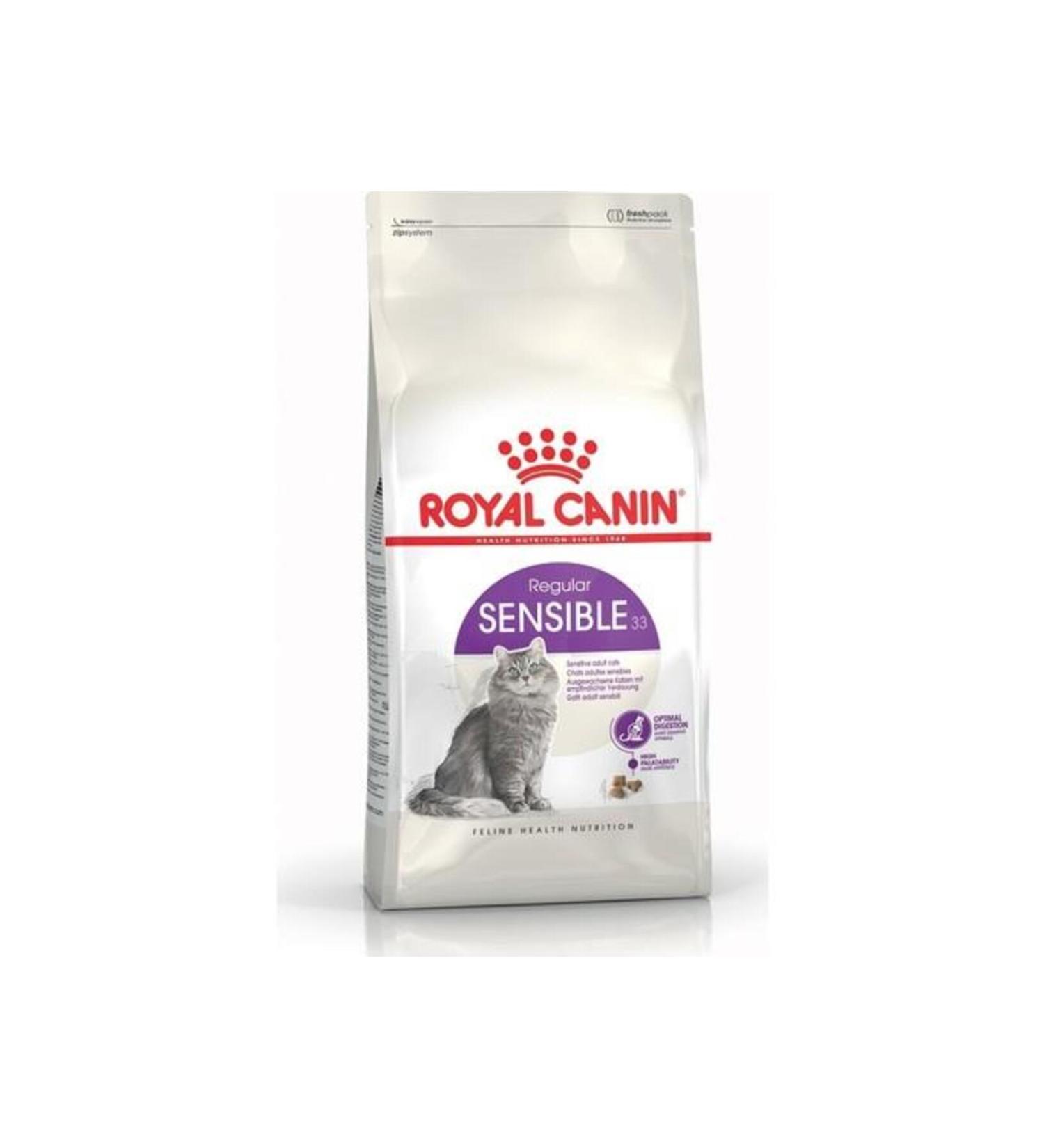 Royal Canin Sensible 33 Sensitive Digestive System Support Cat Food 4kg - Buy Online on GoSupps.com