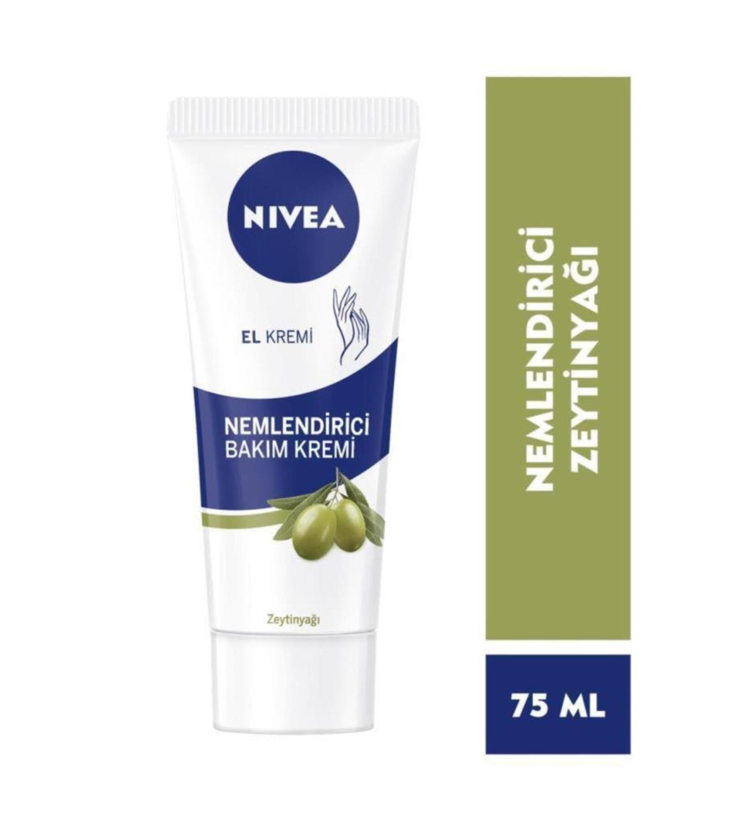 NIVEA Olive Oil Moisturizing Hand Care Cream 75ml Does Not Leave a Greasy or Sticky Feeling Soft Skin Feeling - Buy Online on GoSupps.com