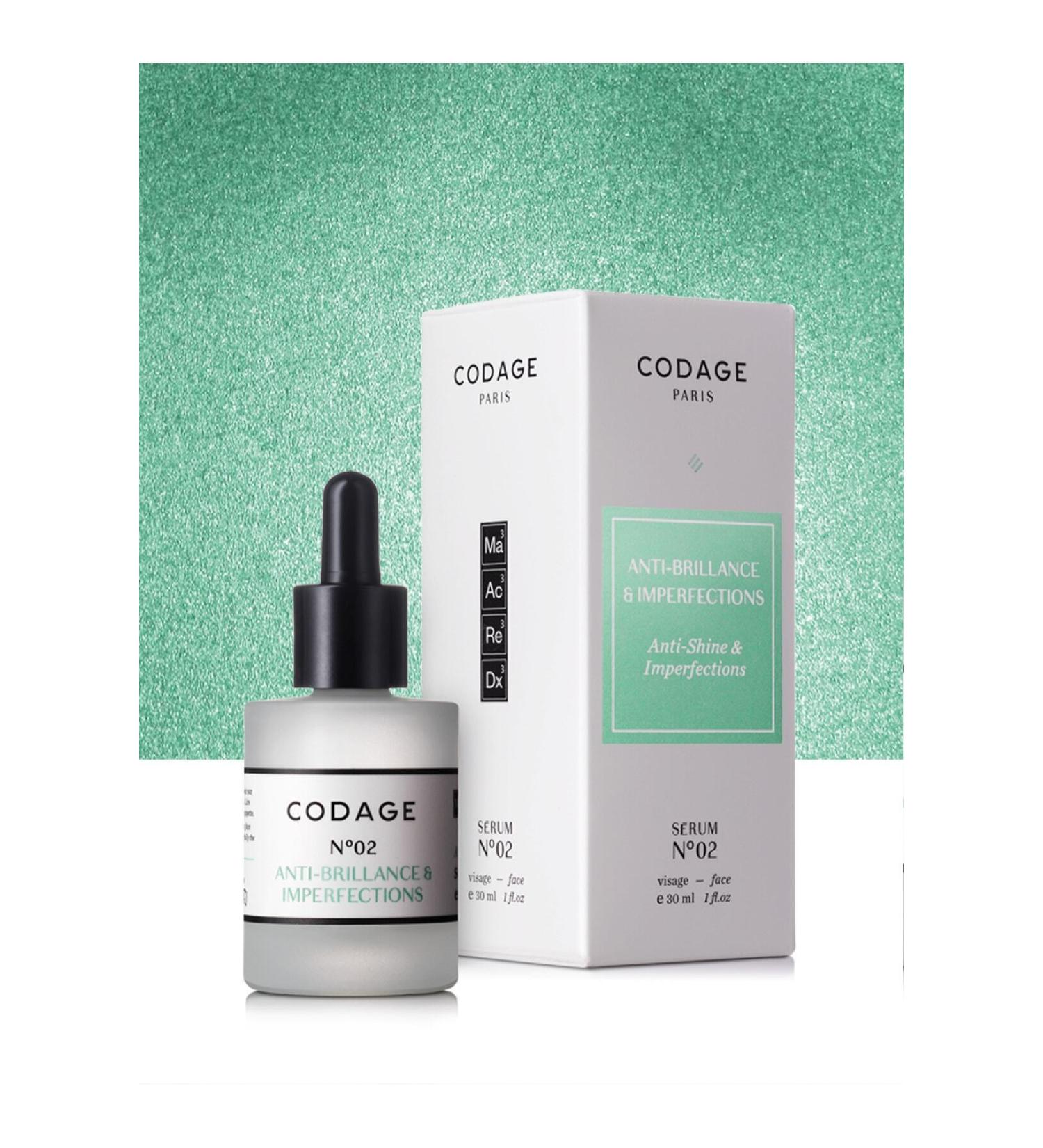 Codage Mattifying and Nourishing Care Serum for Oily Skin 30ml DkHair1284
