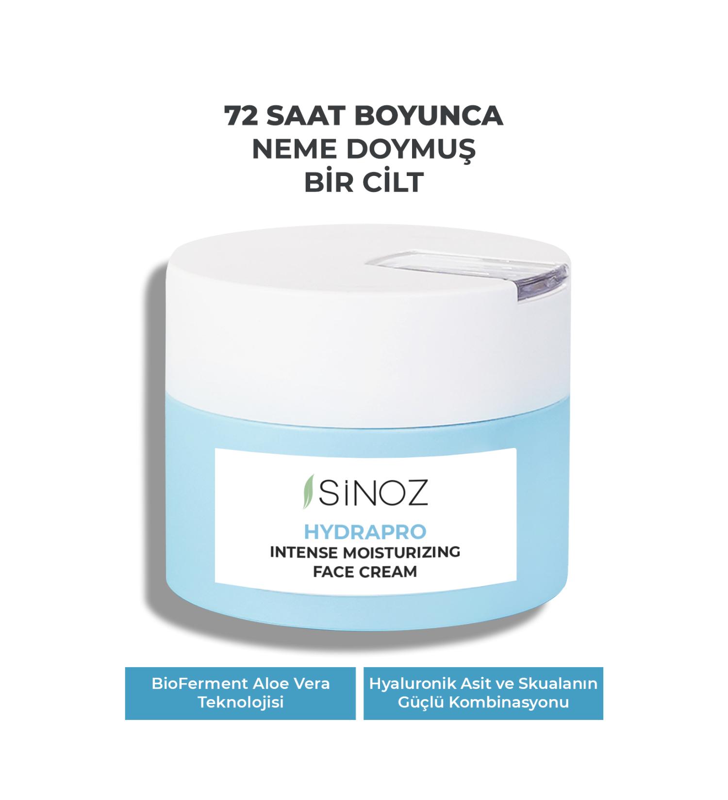 Sinoz Hydrapro Water Based Intensive Moisturizing Face Care Cream (WITH SNOW MUSHROOM MIRACLE) 50 ml - Buy Online on GoSupps.com