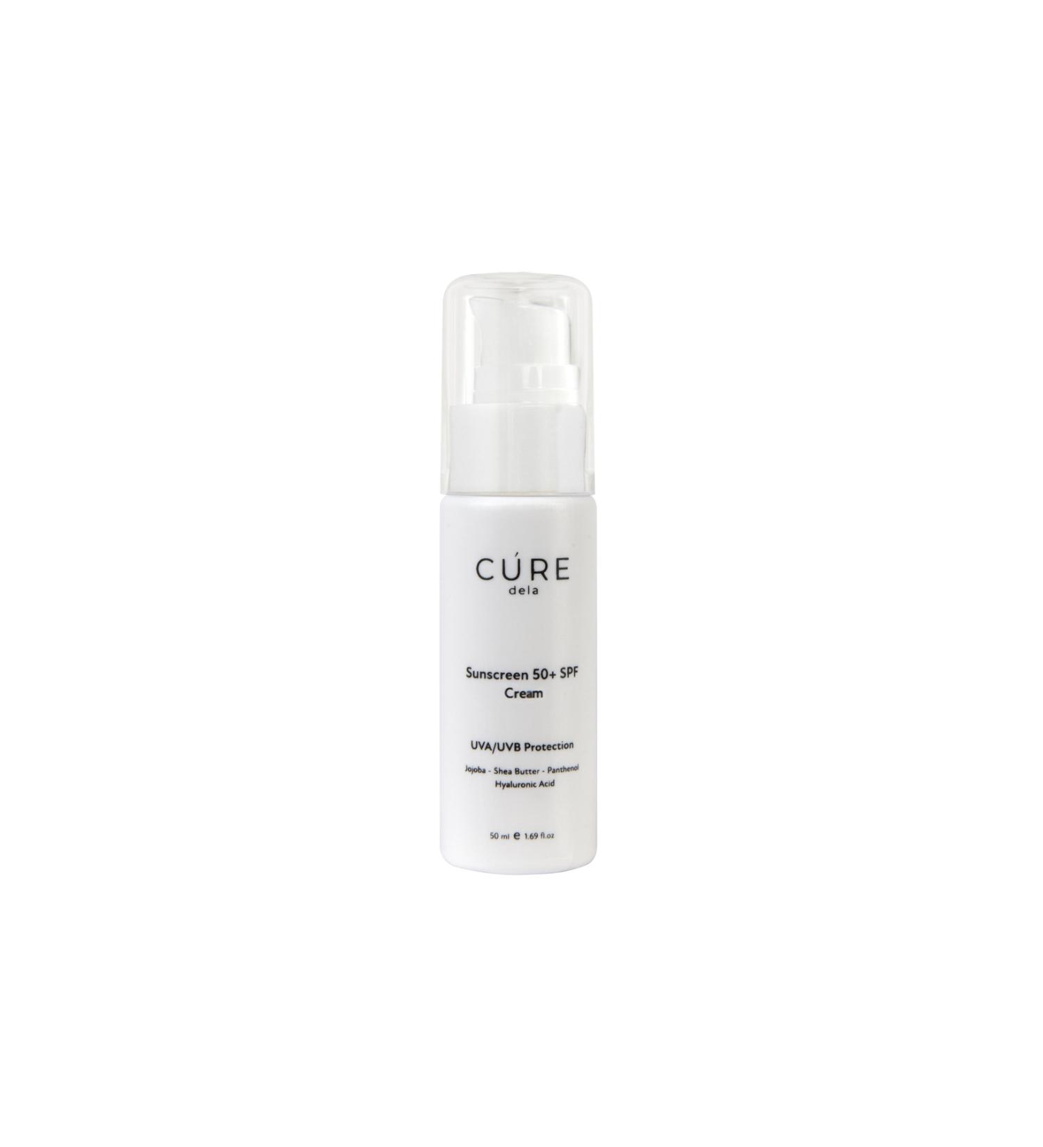 Cure dela Sunscreen 50 Spf Sun Cream - Uva/uvb Protection - Panthenol & Niacinamide & Hyaluronic Acid - Buy Online on GoSupps.com