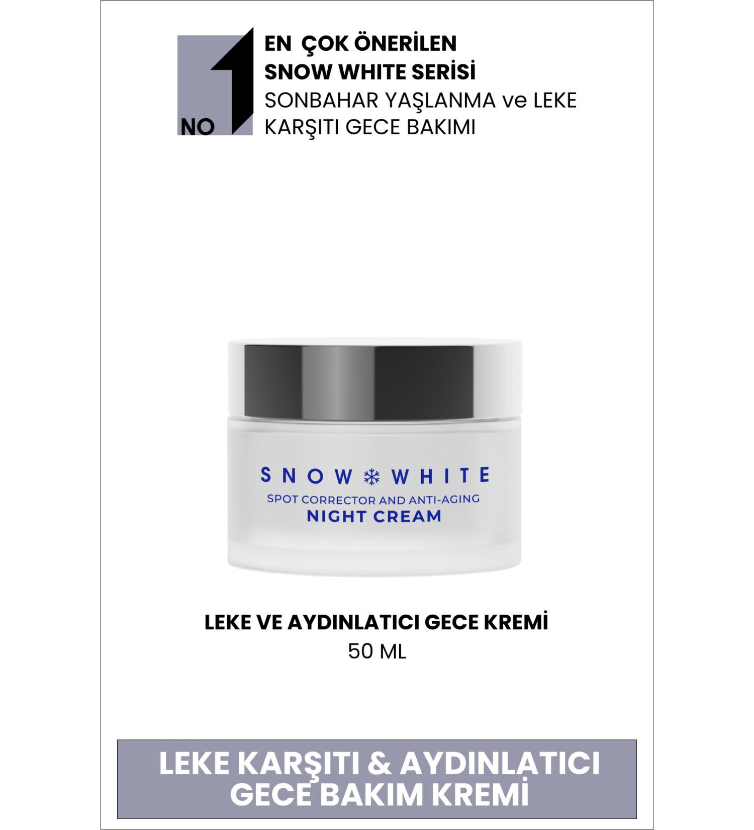 Sheida Snow White Skin Whitening Brightening Anti-Spot Night Care Cream 50 ml - Buy Online on GoSupps.com