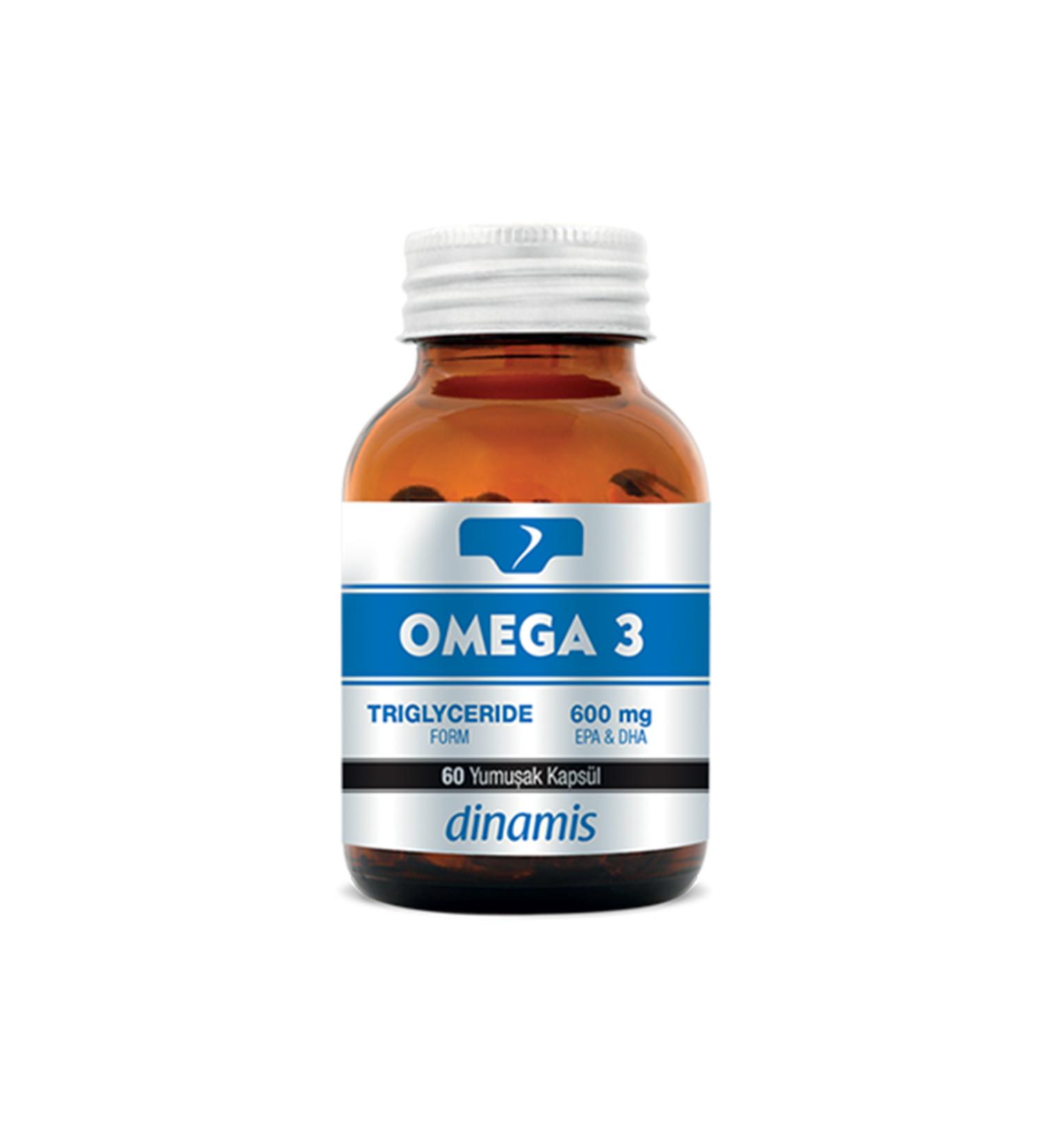 DYNAMICS Dinamis Omega 3 Food Supplement 60 Softgels - Buy Online on GoSupps.com