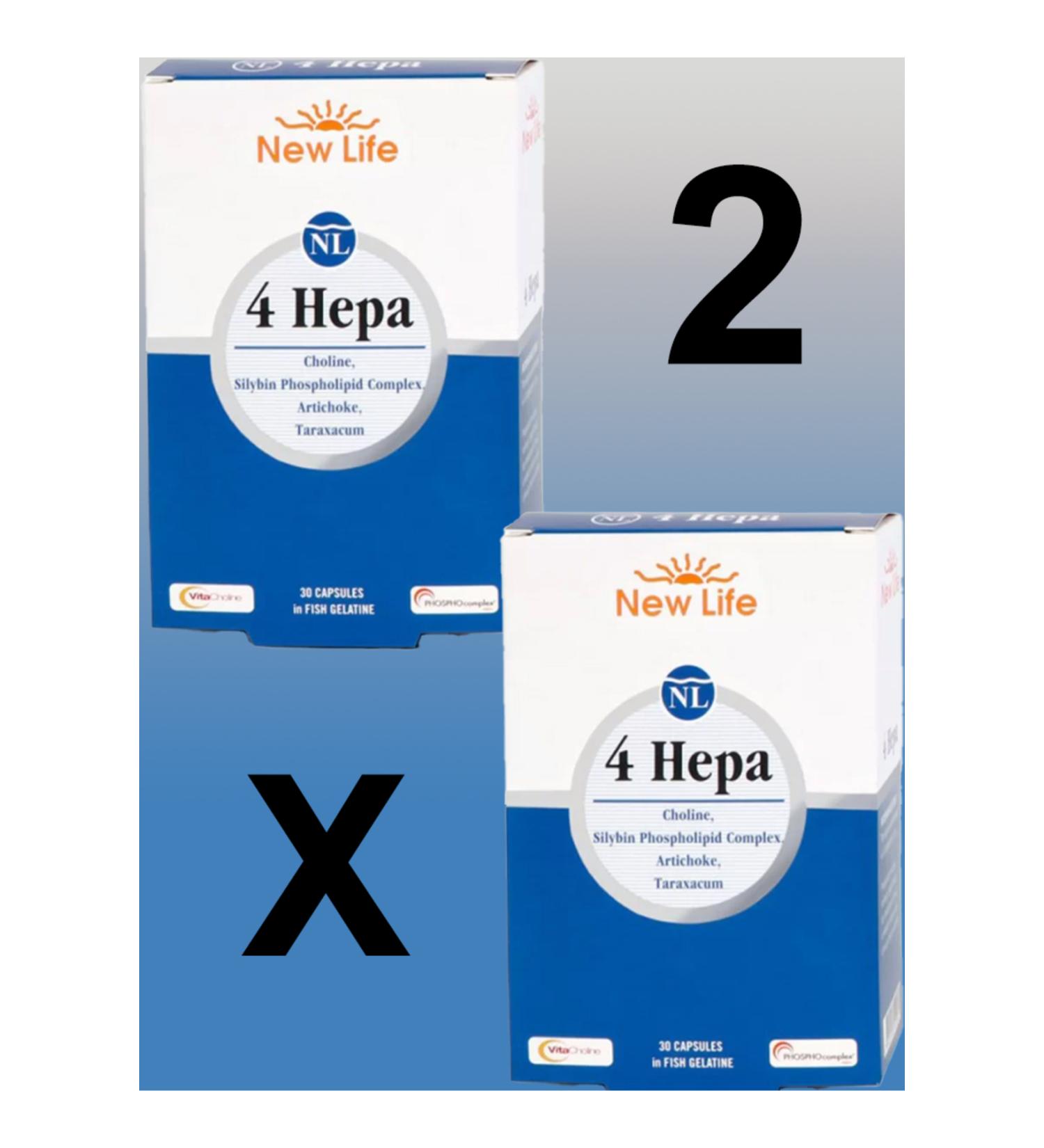 New Life 4 Hepa 30 Capsules X2